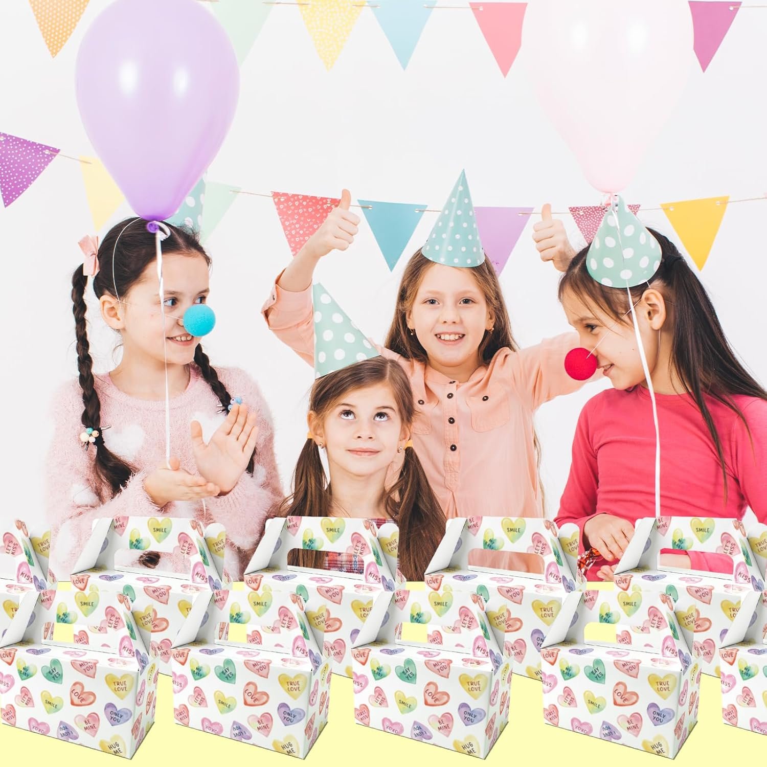 Wholesale Valentine's Day Heart Treat Boxes 12 Pack Candy Goodie Containers with Handles for Kids Boys Girls Party Favors Cookie Cupcake Snacks Factory Wholesale Valentine's Day Heart Treat Boxes 12 Pack Candy Goodie Containers with Handles for Kids Boys Girls Party Favors Cookie Cupcake Snacks Factory