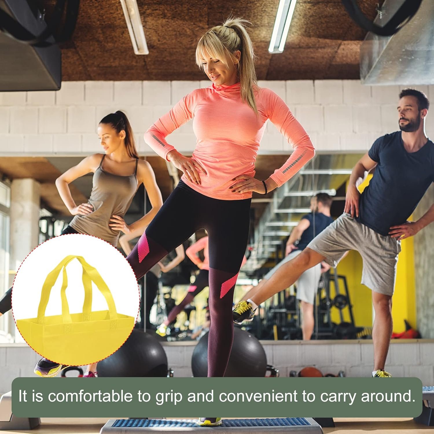 Wholesale 10 Pack Reusable DIY Blank Non-Woven Tote Bags for Arts Crafts Grocery Yellow 36 x 25cm Factory