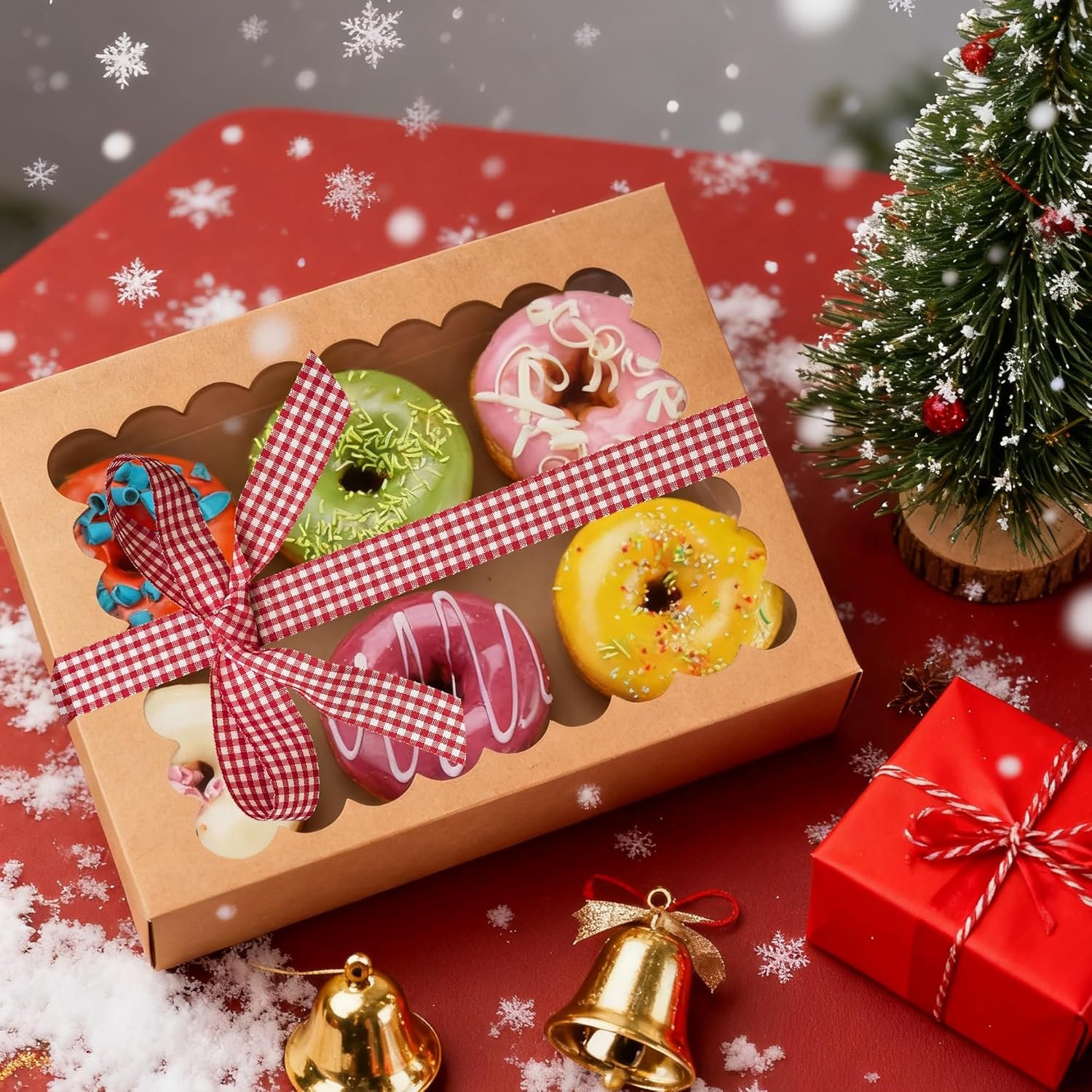 Wholesale 8x6.5x2.5 Inch Window Bakery Cookie Boxes Auto-Popup Pastry Treat Boxes for Gifts 24 Pack Brown Factory Wholesale 8x6.5x2.5 Inch Window Bakery Cookie Boxes Auto-Popup Pastry Treat Boxes for Gifts 24 Pack Brown Factory