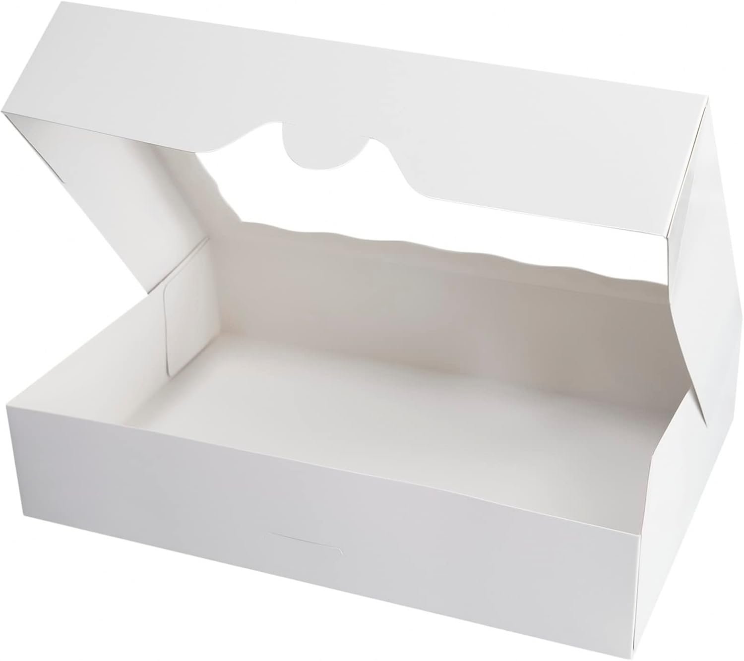 Wholesale 25-Pack White Bakery Boxes 14x10x3 Inch Large Pastry Containers for Donuts Muffins Cookies with PVC Window Auto-Pop Up Natural Cardboard Takeout Factory Wholesale 25-Pack White Bakery Boxes 14x10x3 Inch Large Pastry Containers for Donuts Muffins Cookies with PVC Window Auto-Pop Up Natural Cardboard Takeout Factory