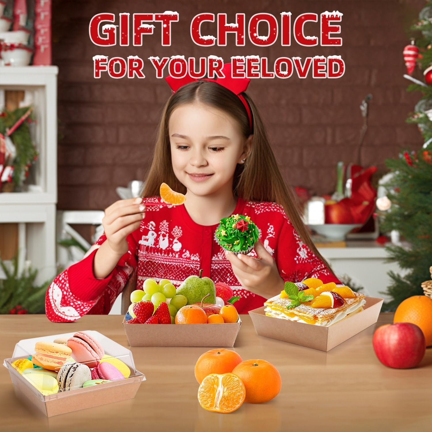 Wholesale 5.32 x 4.92 x 2.36 Inch Charcuterie Boxes with Clear Lids Square Disposable Paper Dessert Bakery Containers for Deli Treats Sandwiches Cookies 100 Pack Brown Factory