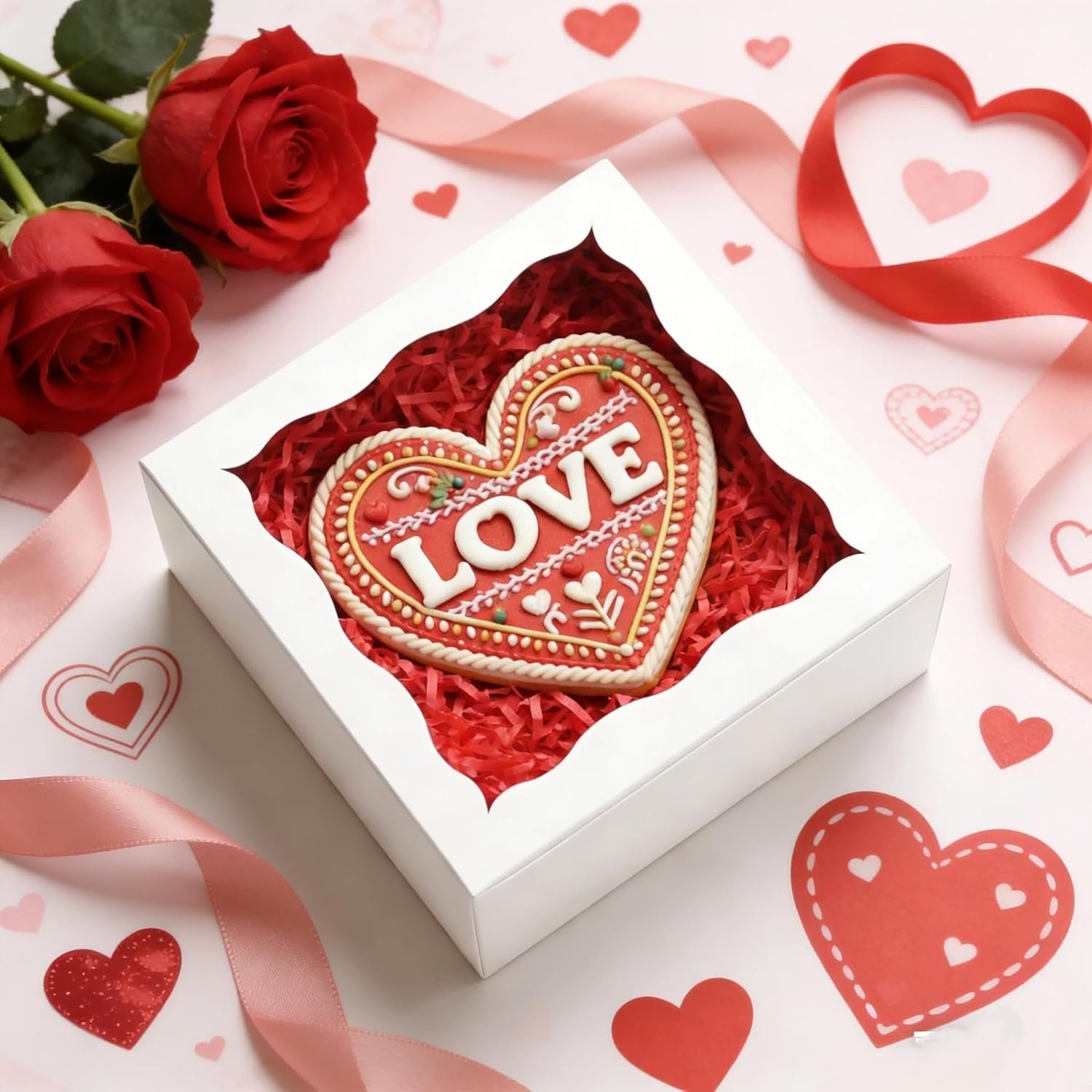 Wholesale 50pcs 4x4x2.5 Inch Cookie Bakery Boxes with Window for Treats Desserts Wedding Favors Parties White Factory