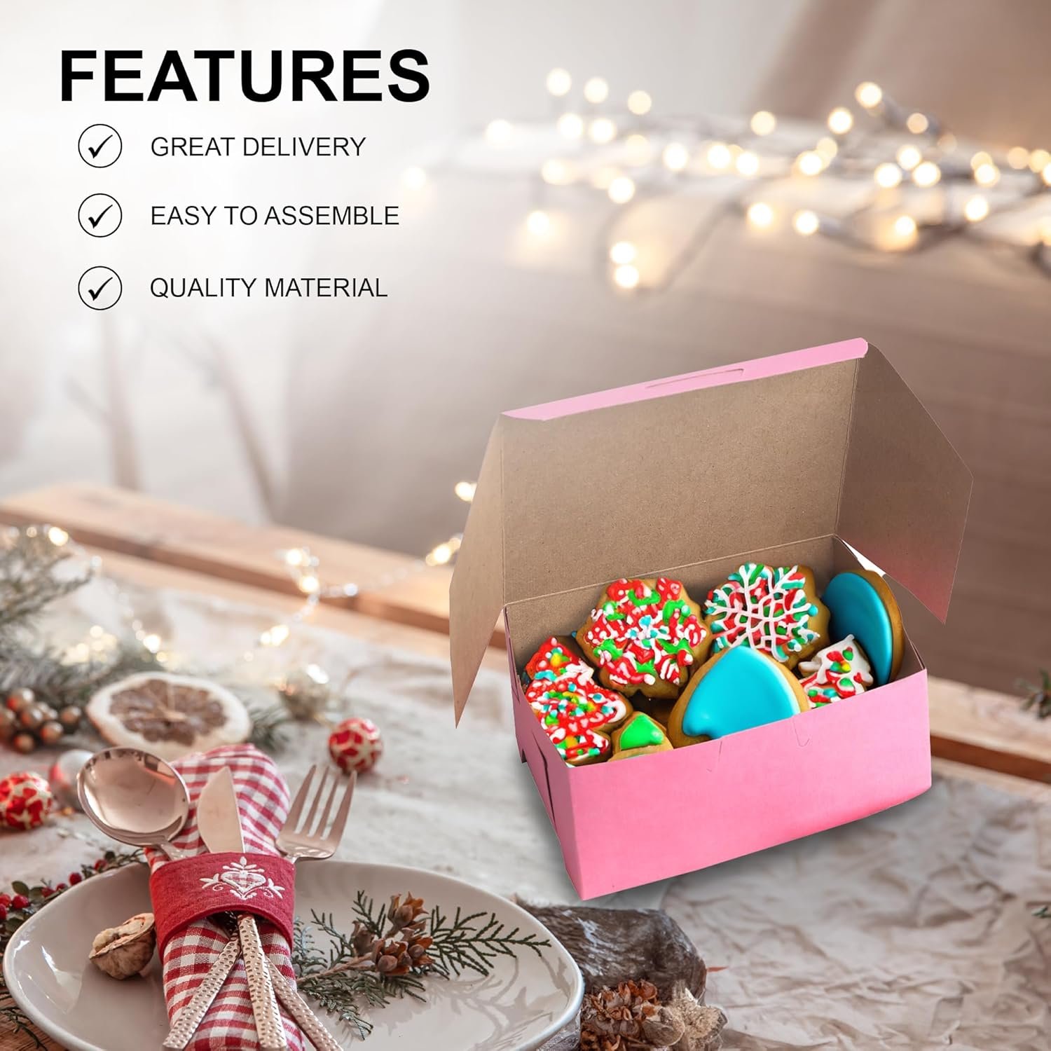 Wholesale Pink Cookie Boxes 6