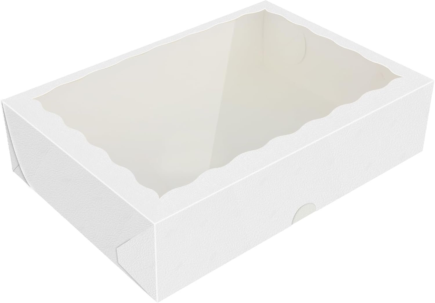 Wholesale 50 Pack 8 x 5 x 2 Inch Cookie Bakery Boxes with Window for Snacks Donuts Muffins Strawberries Pastries Ideal for Birthday Parties Family Potlucks Factory