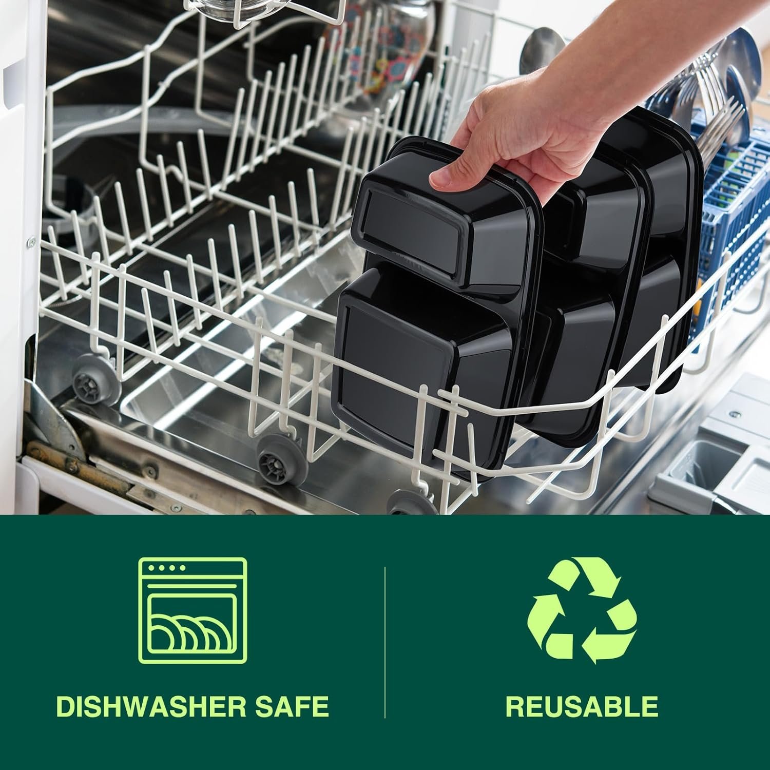 Wholesale 50-Pack 32 oz Sturdy Leakproof Dual-Compartment Meal Prep Containers with Lids Plastic Food Storage for Lunch Microwave Freezer Dishwasher Safe Takeout Factory