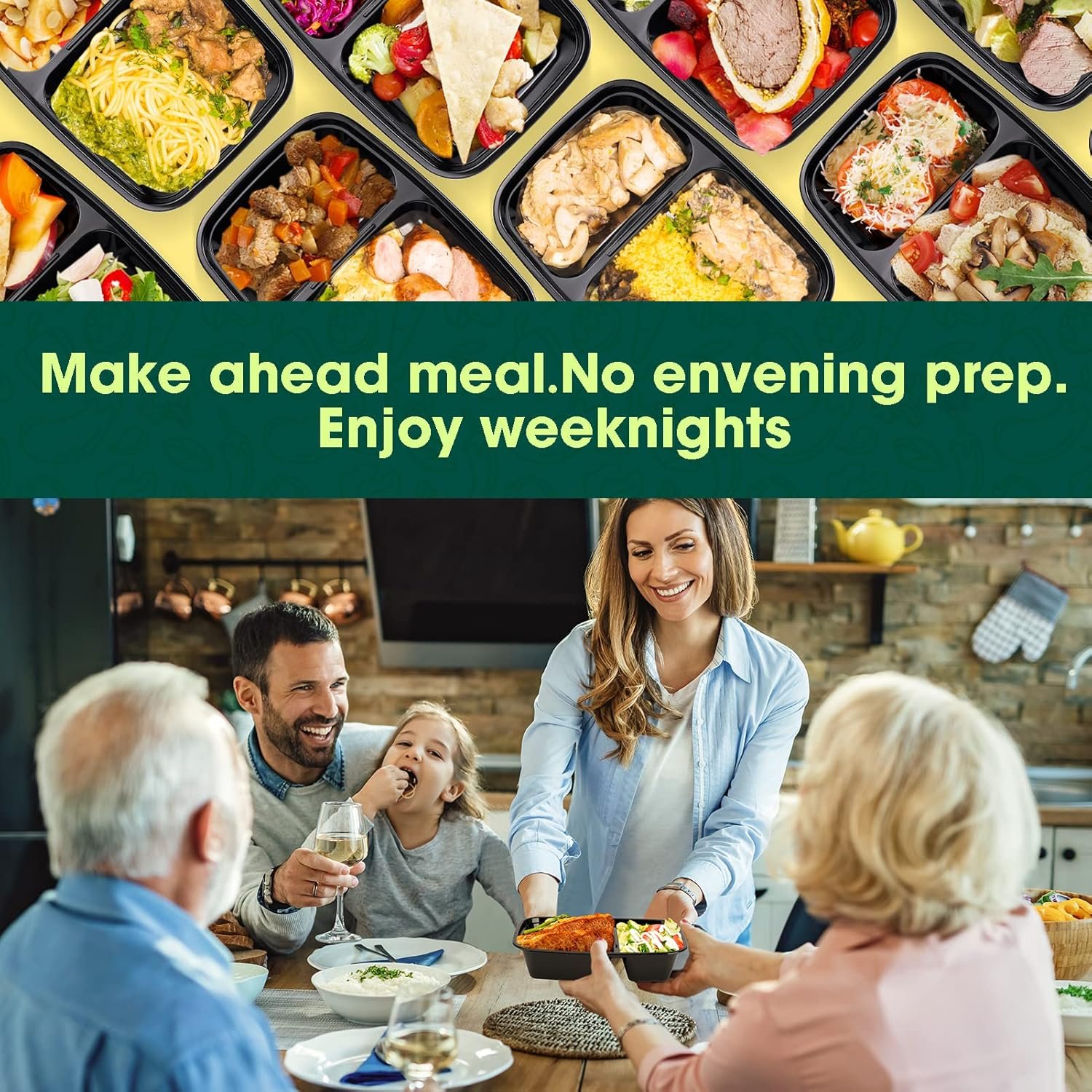 Wholesale 50-Pack 32 oz Sturdy Leakproof Dual-Compartment Meal Prep Containers with Lids Plastic Food Storage for Lunch Microwave Freezer Dishwasher Safe Takeout Factory