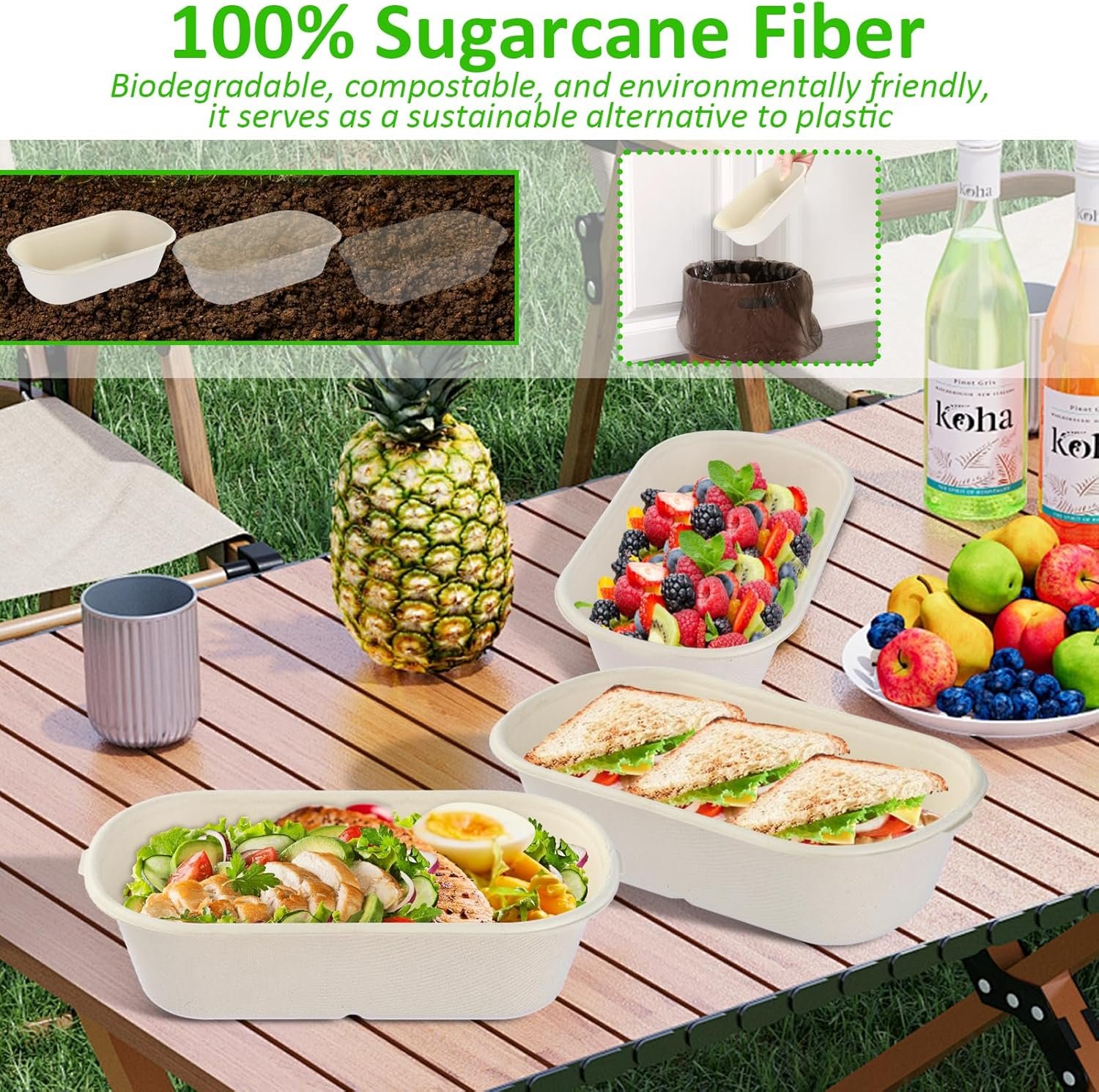 Wholesale 50 Pack 34 oz/1000ml Disposable Paper Food Containers with Lids for Meal Prep Lunch Takeout Salads Sandwiches Pasta Nachos Burritos To-Go Boxes Factory