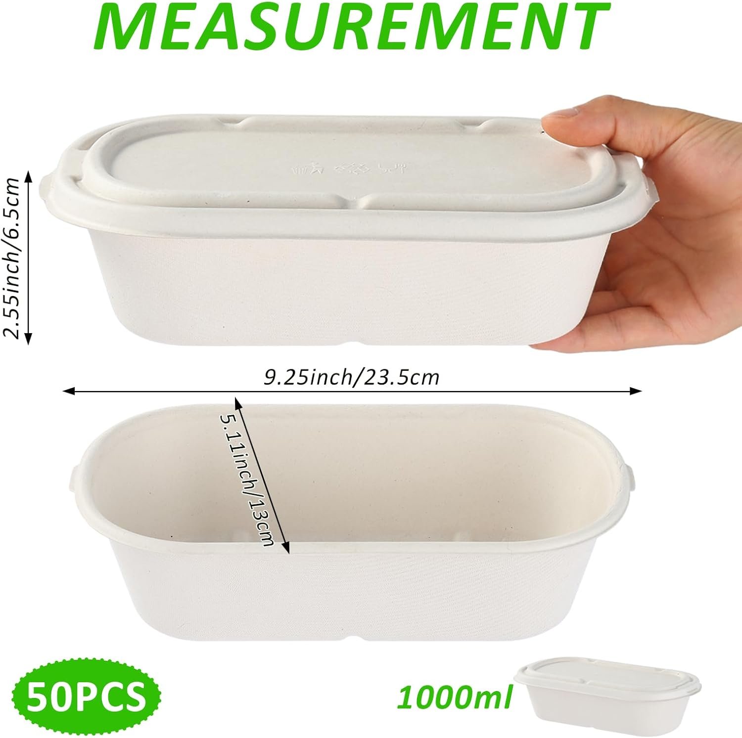 Wholesale 50 Pack 34 oz/1000ml Disposable Paper Food Containers with Lids for Meal Prep Lunch Takeout Salads Sandwiches Pasta Nachos Burritos To-Go Boxes Factory