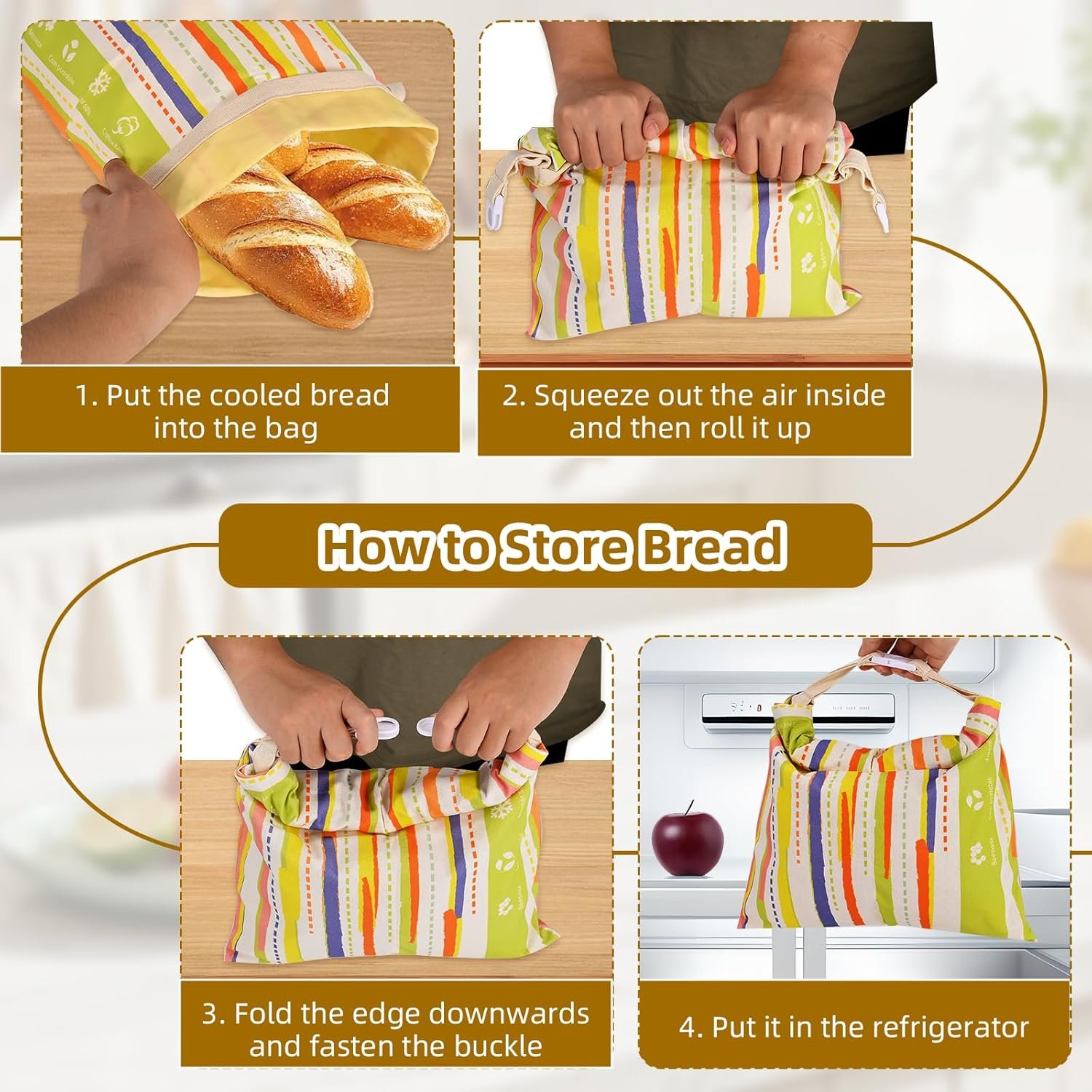 OEM XL 2-Pack Reusable Beeswax Bread Bags for Sourdough Homemade Storage Keeps Fresh Easy Clean Portable Large Capacity Factory OEM XL 2-Pack Reusable Beeswax Bread Bags for Sourdough Homemade Storage Keeps Fresh Easy Clean Portable Large Capacity Factory