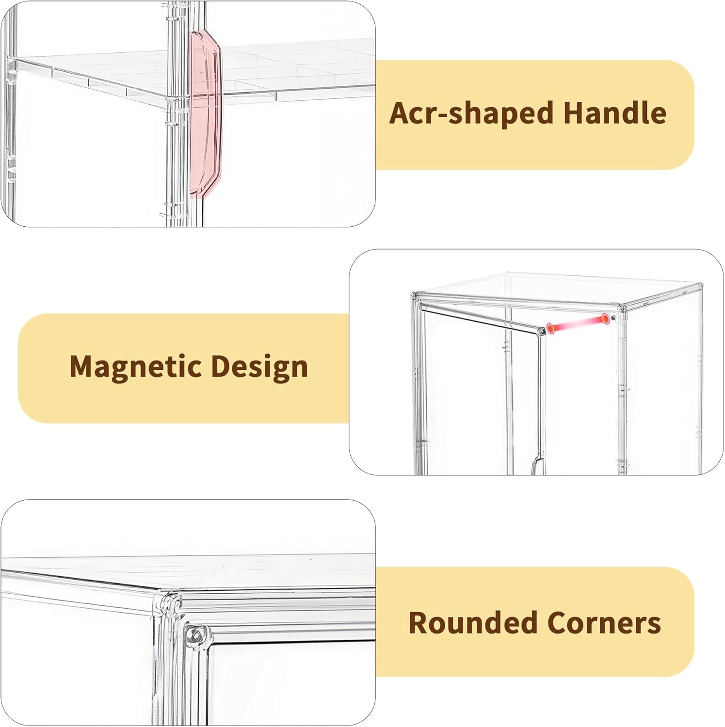 OEM Large 3-Tier Adjustable Pastry Display Case Bread Box Clear Storage with Magnetic Door for Kitchen Countertop Bagels Donuts Factory