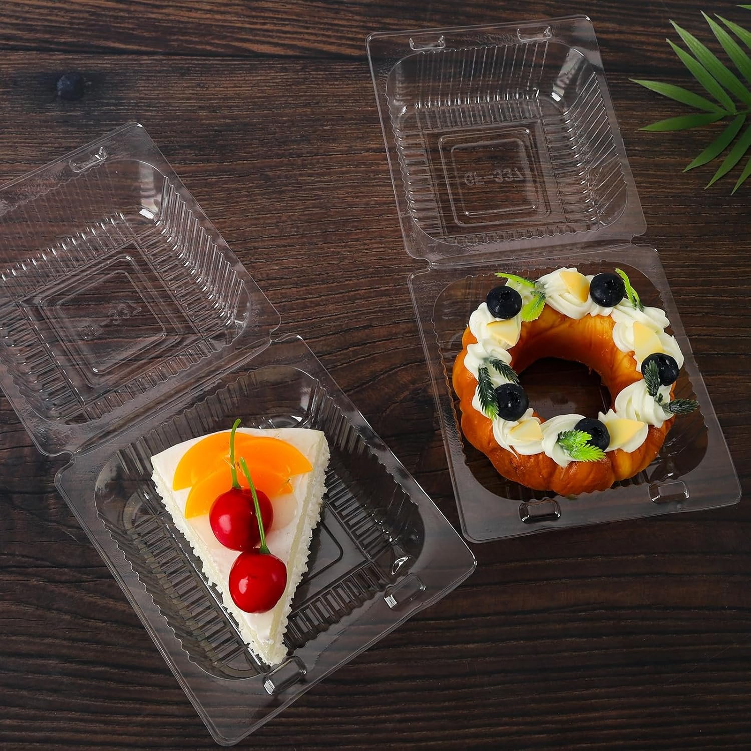 Wholesale 50 Pack 4x4 Inch Clear Hinged Clamshell Takeout Containers for Burgers Sandwiches Cookies Factory Wholesale 50 Pack 4x4 Inch Clear Hinged Clamshell Takeout Containers for Burgers Sandwiches Cookies Factory