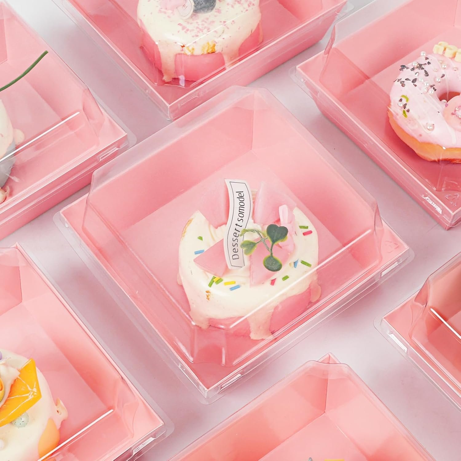 Wholesale 50 Pack 4-Inch Pink Oil-Proof Kraft Paper Charcuterie Boxes with Clear Lids for Sandwiches Cookies Cupcakes Hot Cocoa Strawberries Factory Wholesale 50 Pack 4-Inch Pink Oil-Proof Kraft Paper Charcuterie Boxes with Clear Lids for Sandwiches Cookies Cupcakes Hot Cocoa Strawberries Factory