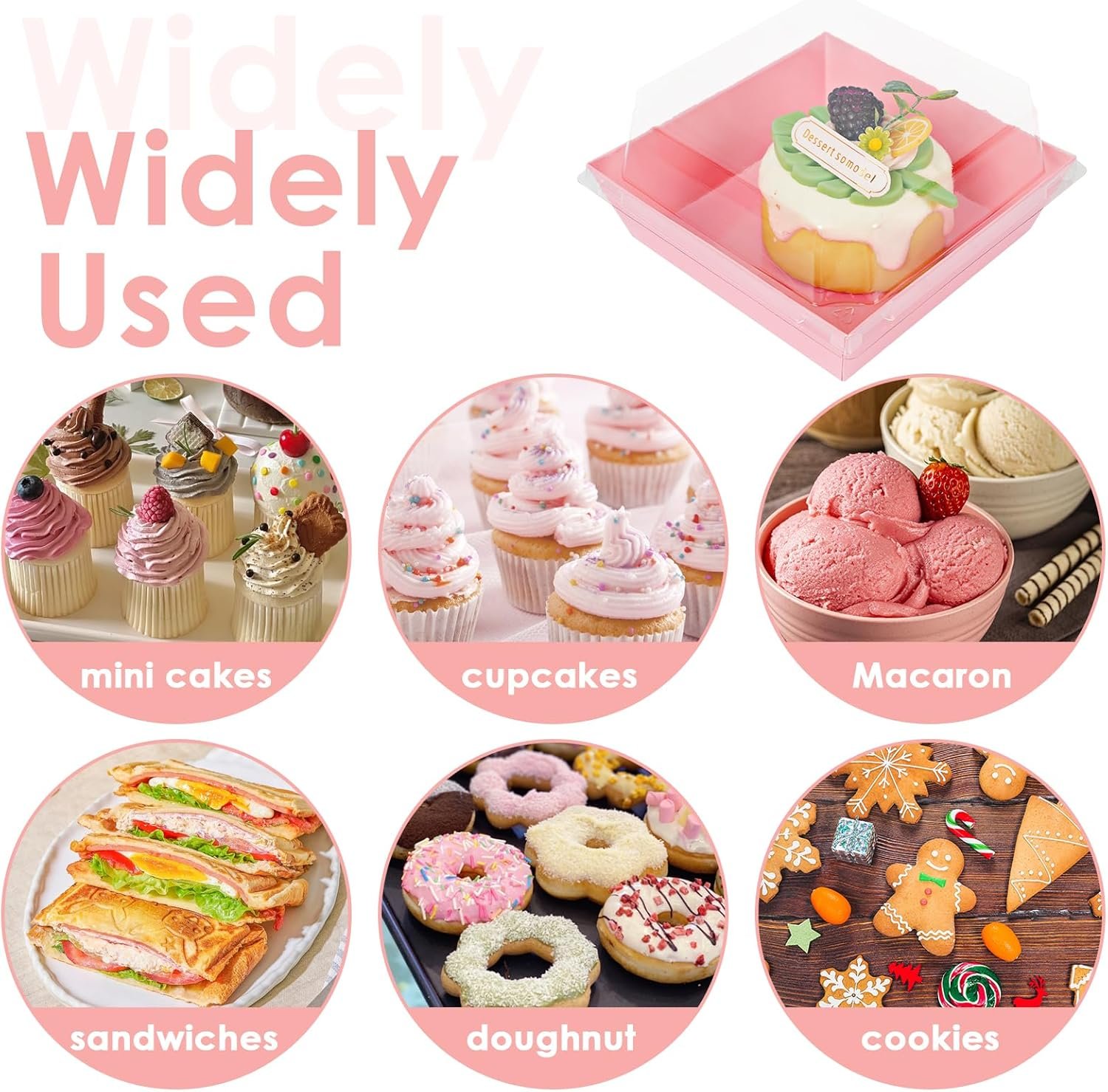 Wholesale 50 Pack 4-Inch Pink Oil-Proof Kraft Paper Charcuterie Boxes with Clear Lids for Sandwiches Cookies Cupcakes Hot Cocoa Strawberries Factory Wholesale 50 Pack 4-Inch Pink Oil-Proof Kraft Paper Charcuterie Boxes with Clear Lids for Sandwiches Cookies Cupcakes Hot Cocoa Strawberries Factory