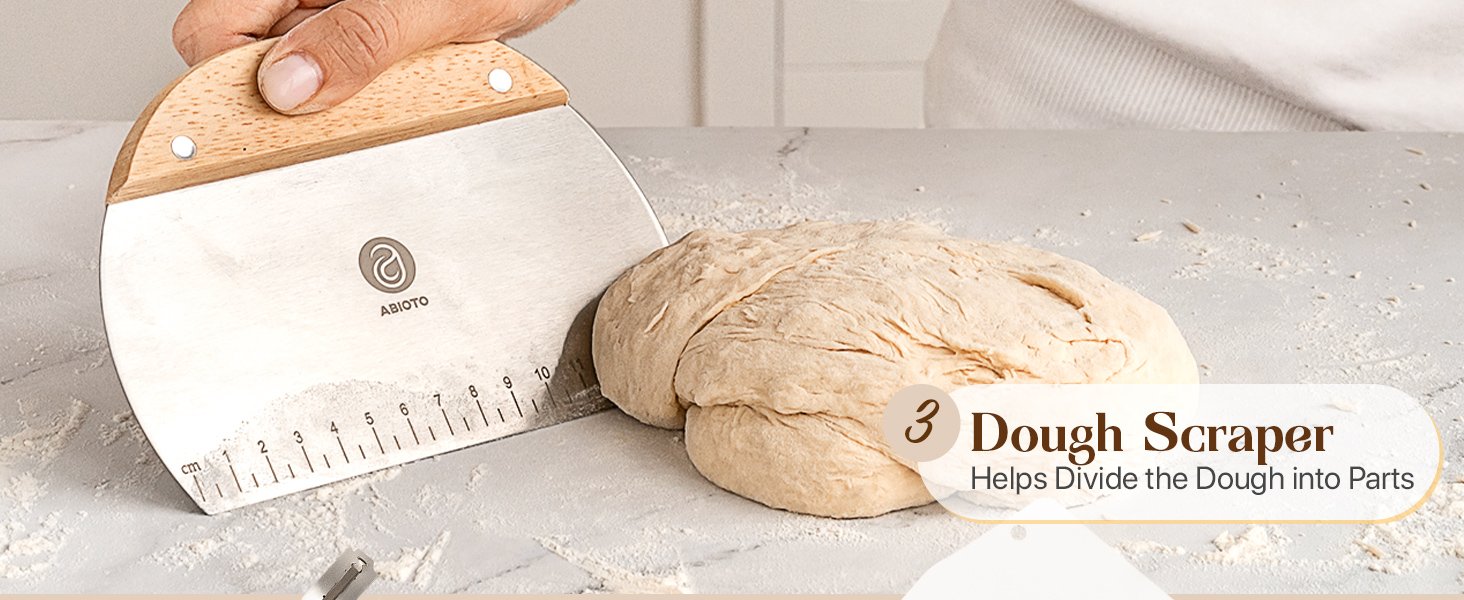 OEM Banneton Bread Proofing Basket Set Complete Sourdough Starter Kit with Lame Danish Whisk Bowl Dough Scraper 2 Slings Baking Mat Factory