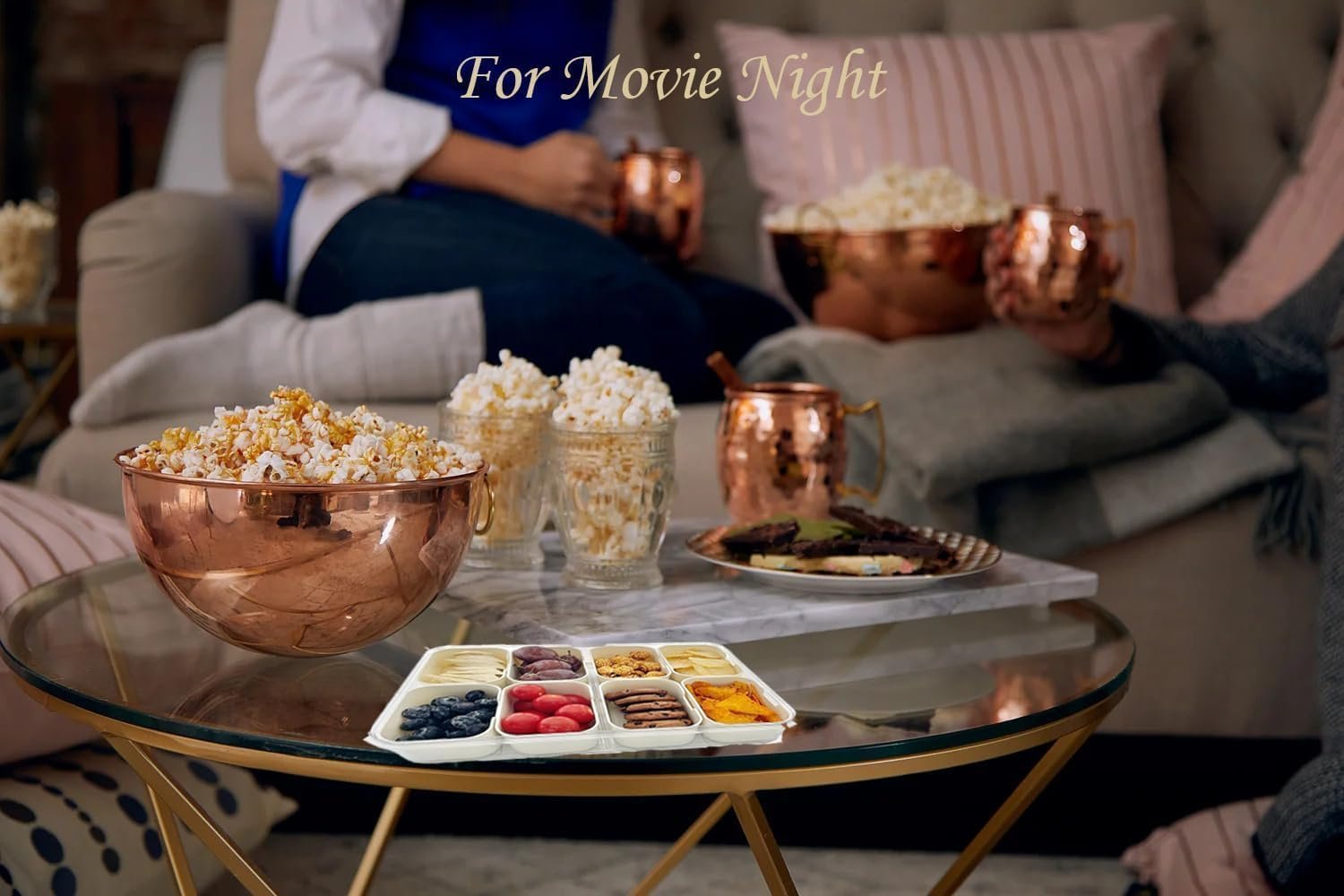 OEM Divided Clear Snackle Box Serving Tray with Lid Handle Charcuterie Storage Organizer for Fruit Candy Veggies Nuts Snacks Ideal for Parties Travel Picnics Factory