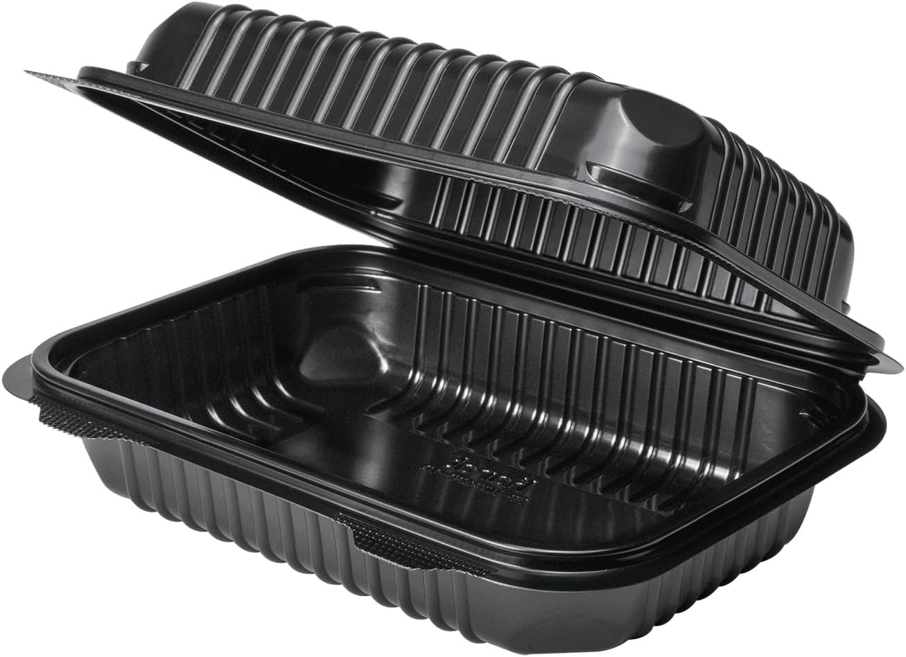 Wholesale Clamshell Takeout Food Containers 9x6 Inches 250 Count Durable Microwavable Stackable Crack-Resistant Black Boxes Factory Wholesale Clamshell Takeout Food Containers 9x6 Inches 250 Count Durable Microwavable Stackable Crack-Resistant Black Boxes Factory