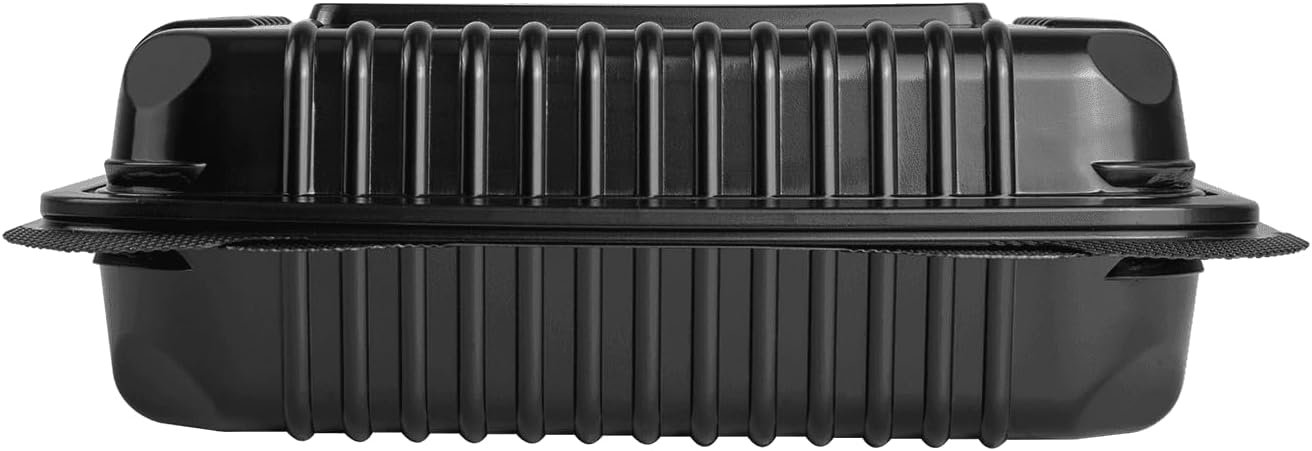 Wholesale Clamshell Takeout Food Containers 9x6 Inches 250 Count Durable Microwavable Stackable Crack-Resistant Black Boxes Factory Wholesale Clamshell Takeout Food Containers 9x6 Inches 250 Count Durable Microwavable Stackable Crack-Resistant Black Boxes Factory