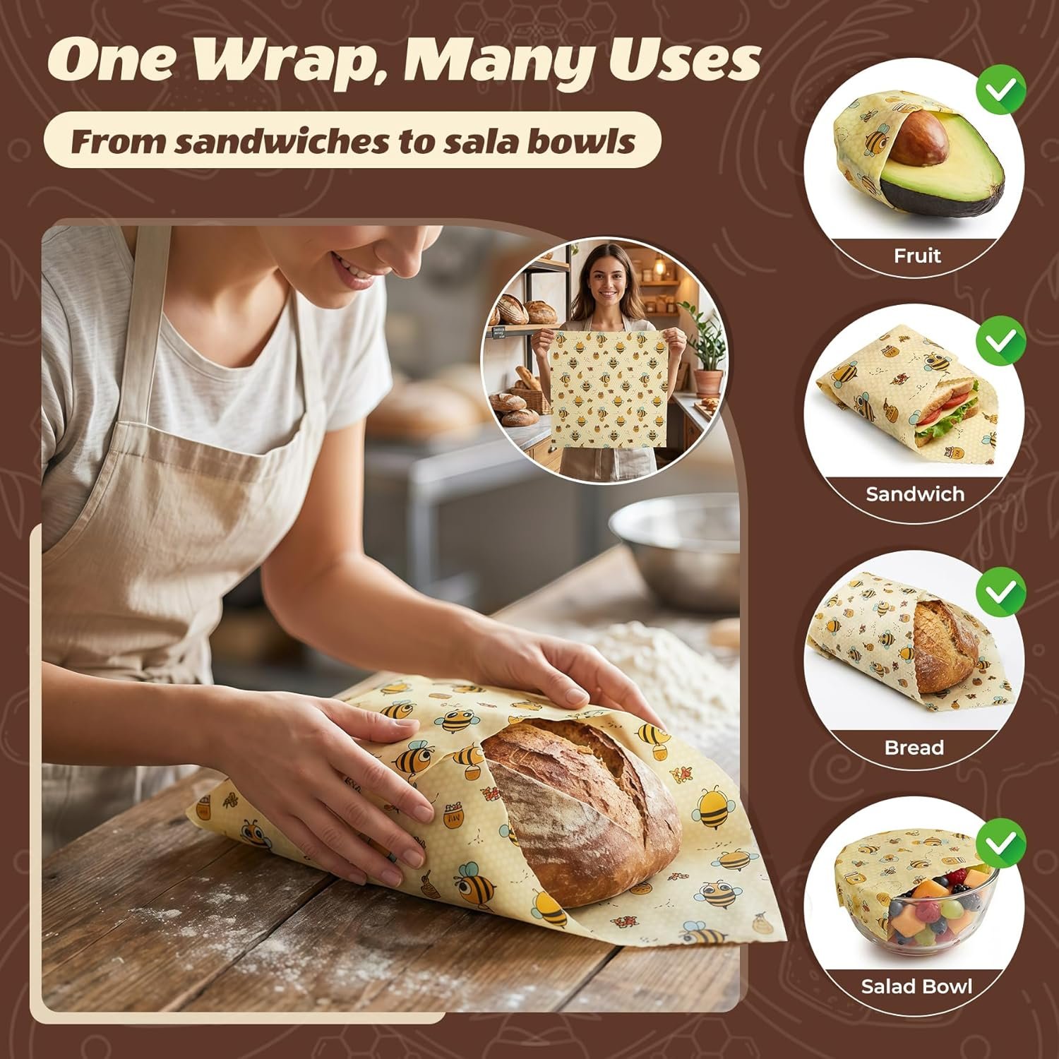 OEM Beeswax Bread Bags 2 Pack XL Cotton Storage Zipper Buckle Double Seal for Sourdough Homemade Bread Includes 13x13.9 Inch Beeswax Wrap Bowl Cover Reusable Produce Veggie Bags Factory OEM Beeswax Bread Bags 2 Pack XL Cotton Storage Zipper Buckle Double Seal for Sourdough Homemade Bread Includes 13x13.9 Inch Beeswax Wrap Bowl Cover Reusable Produce Veggie Bags Factory