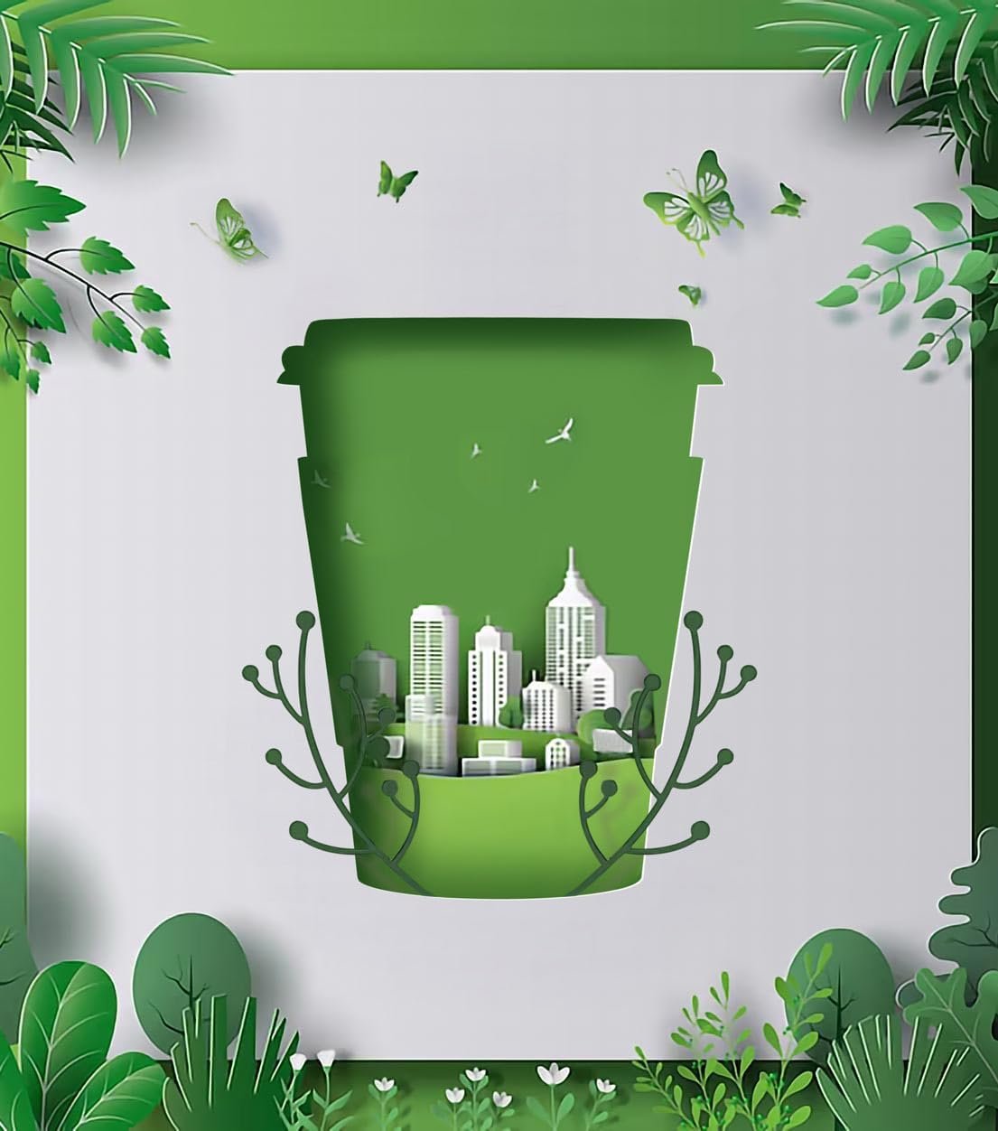 Wholesale 50 Pack 16 oz Compostable Coffee Cups with Lids Kraft Sleeves Eco-Friendly Disposable White Paper Combo for Hot Beverages Factory Wholesale 50 Pack 16 oz Compostable Coffee Cups with Lids Kraft Sleeves Eco-Friendly Disposable White Paper Combo for Hot Beverages Factory