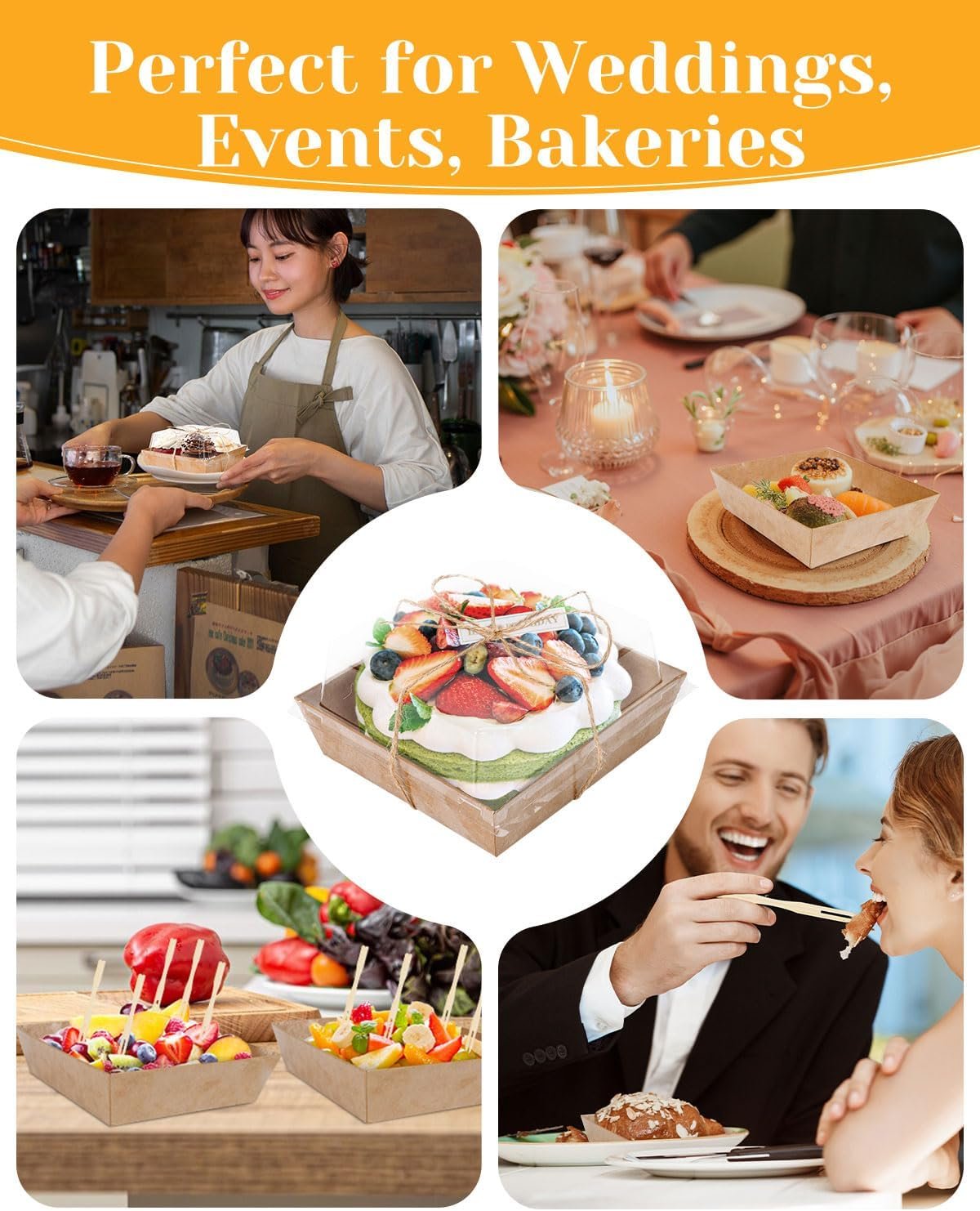 Wholesale 60 Pack 5-Inch Small Paper Charcuterie Boxes with Clear Lids Disposable Bakery To Go Packaging for Food Sushi Cookies Cake Slices Desserts Sandwiches Party Favors Factory Wholesale 60 Pack 5-Inch Small Paper Charcuterie Boxes with Clear Lids Disposable Bakery To Go Packaging for Food Sushi Cookies Cake Slices Desserts Sandwiches Party Favors Factory