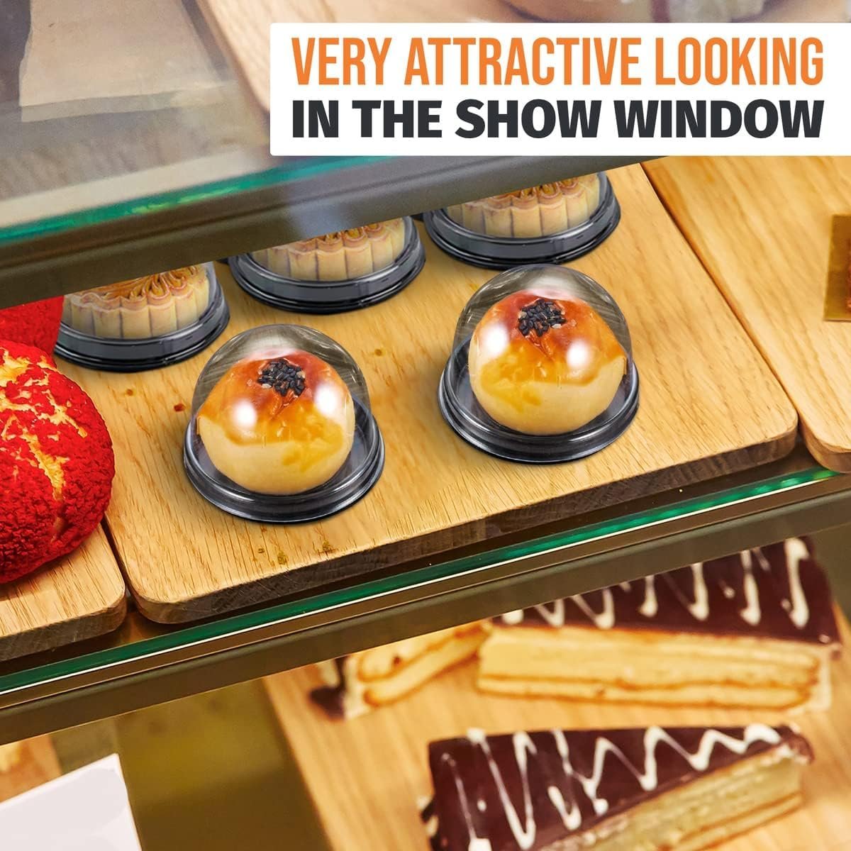 Wholesale 50-Pack 2.8 x 2.8 Inch Mini Cupcake Containers Plastic Food Grade Dessert Boxes with Clear Lids for Parties Holidays Factory