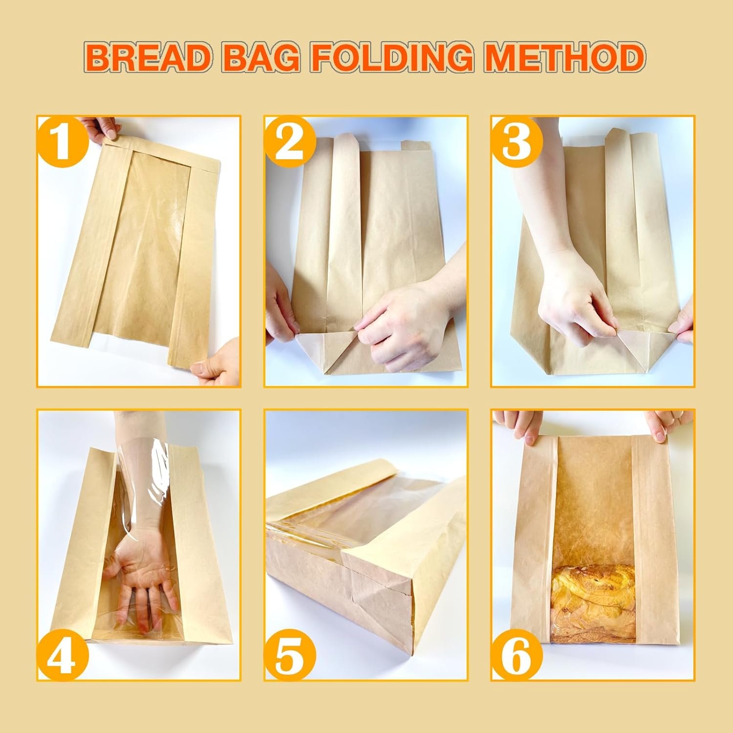 Wholesale 15.7x10.2x5.1 Inch Extra Large Paper Bread Bags with Window and Sticker for Homemade Sourdough Oversized Loaves Baked Goods Gifting Packaging Brown Kraft 25 Pack Factory