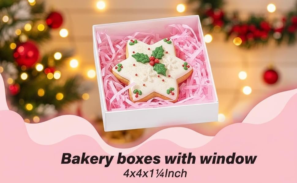 Wholesale 25PCS 4x4x1.25 Inch Clear Lid Treat Boxes for Cookies Macarons Cakesicles Donuts Pastries Chocolate Covered Oreos Factory
