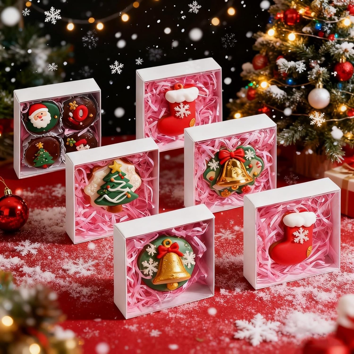 Wholesale 25PCS 4x4x1.25 Inch Clear Lid Treat Boxes for Cookies Macarons Cakesicles Donuts Pastries Chocolate Covered Oreos Factory