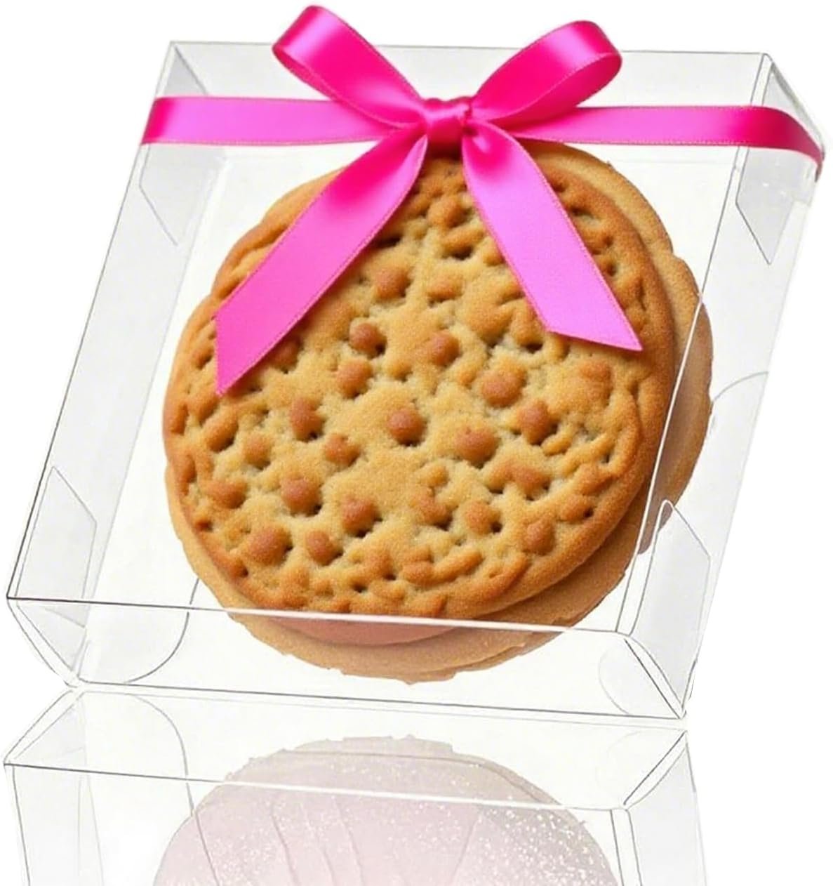 Wholesale 30 Pack 4x4x1.2 Inch Clear Single Cookie Boxes with Full Window for Macarons Small Treats Candy Mini Pies Weddings Birthdays Factory