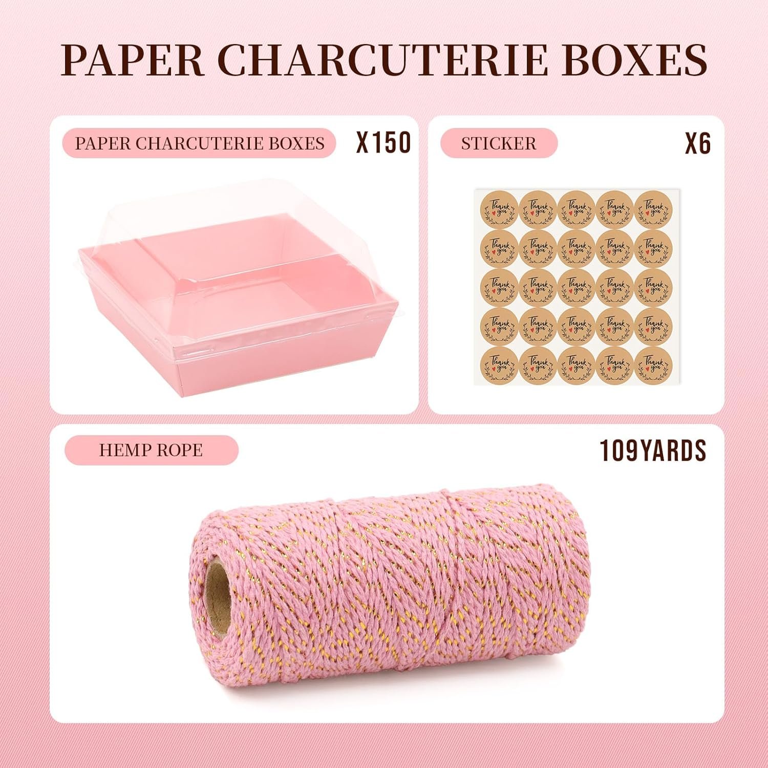 Wholesale 150 Pack Pink Square Charcuterie Boxes with Secure Clear Lids 4.7x4.7x2.6 Inches Disposable Takeout Containers for Cookies Sandwiches Pastries Desserts Factory Wholesale 150 Pack Pink Square Charcuterie Boxes with Secure Clear Lids 4.7x4.7x2.6 Inches Disposable Takeout Containers for Cookies Sandwiches Pastries Desserts Factory