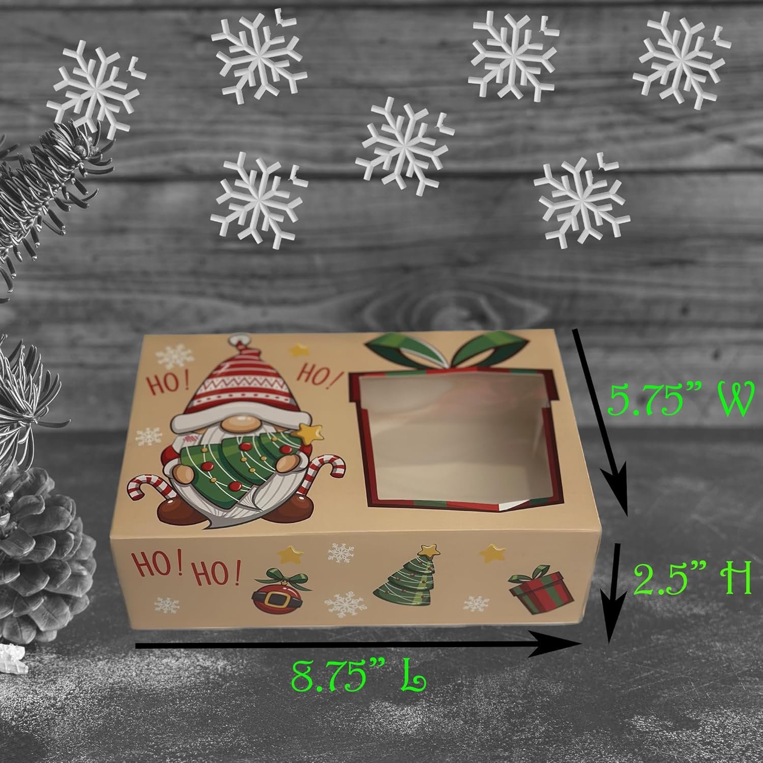 Wholesale Christmas Cookie Boxes Bulk 24 Variety Pack Holiday Pastries Bakery Treats Candy Gifts Winter Packaging Factory