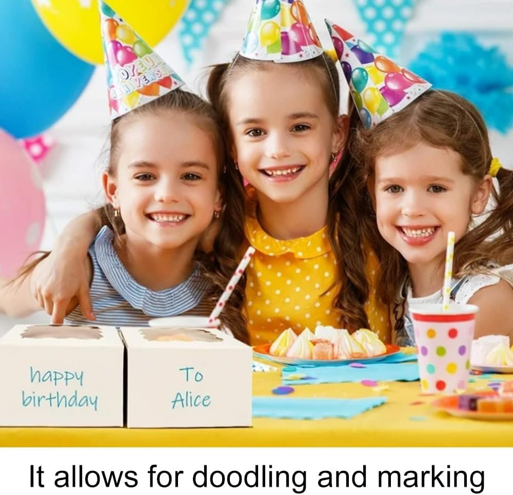 Wholesale 4x4x2.5 Inch Cookie Boxes with Clear Window White Bakery Boxes 4 Inch Mini Treat Containers for Cake Dessert Pastry Donuts Macarons Strawberries Chocolate Candy 50 Pack Factory