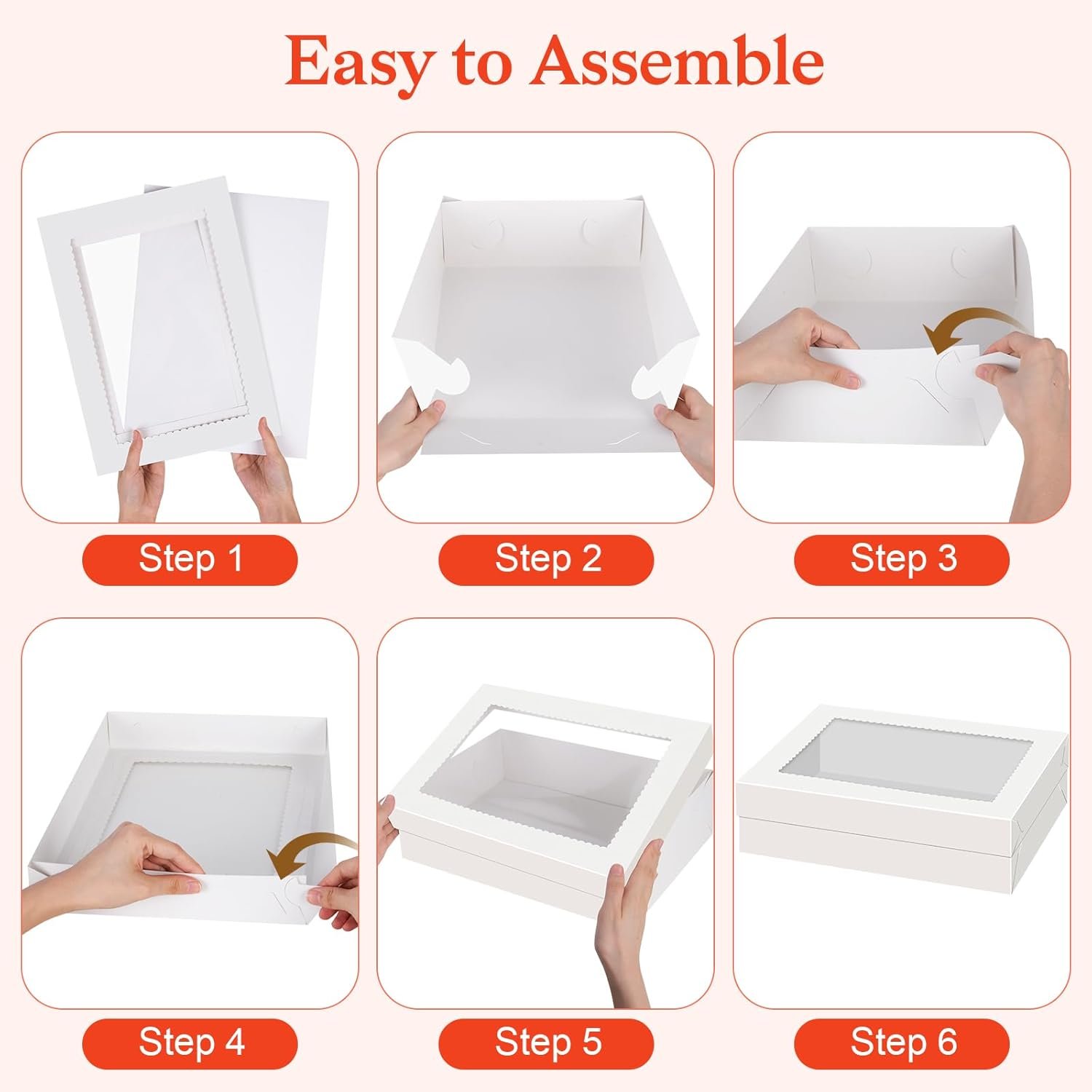 Wholesale 14x10x4 Rectangle Quarter Sheet Cake Boxes with Boards and Clear Window, Disposable Bakery Containers for Cookies Donuts Cupcakes Pies Weddings Parties Factory Wholesale 14x10x4 Rectangle Quarter Sheet Cake Boxes with Boards and Clear Window, Disposable Bakery Containers for Cookies Donuts Cupcakes Pies Weddings Parties Factory