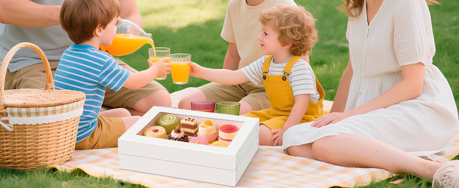Wholesale 14x10x4 Rectangle Quarter Sheet Cake Boxes with Boards and Clear Window, Disposable Bakery Containers for Cookies Donuts Cupcakes Pies Weddings Parties Factory Wholesale 14x10x4 Rectangle Quarter Sheet Cake Boxes with Boards and Clear Window, Disposable Bakery Containers for Cookies Donuts Cupcakes Pies Weddings Parties Factory