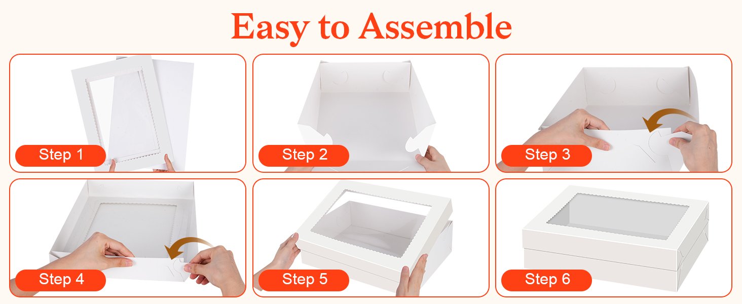 Wholesale 14x10x4 Rectangle Quarter Sheet Cake Boxes with Boards and Clear Window, Disposable Bakery Containers for Cookies Donuts Cupcakes Pies Weddings Parties Factory Wholesale 14x10x4 Rectangle Quarter Sheet Cake Boxes with Boards and Clear Window, Disposable Bakery Containers for Cookies Donuts Cupcakes Pies Weddings Parties Factory