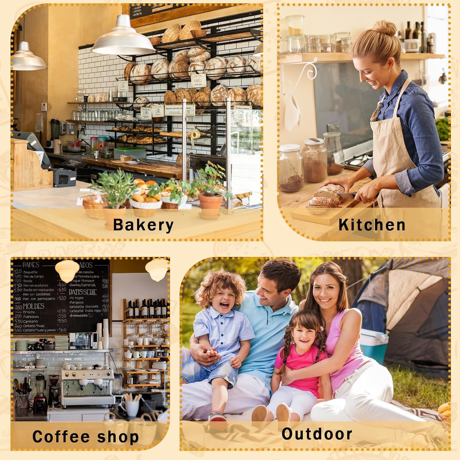 OEM 2-Pack Reusable Cotton Beeswax Bread Bags for Sourdough Homemade Loaves Keeps Fresh Longer Ivory Factory