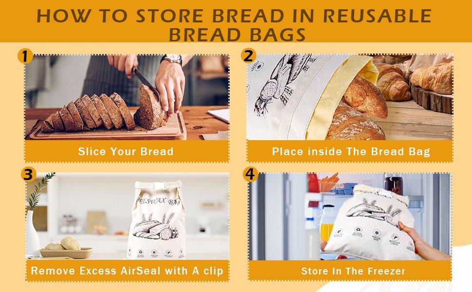 OEM 2-Pack Reusable Cotton Beeswax Bread Bags for Sourdough Homemade Loaves Keeps Fresh Longer Ivory Factory