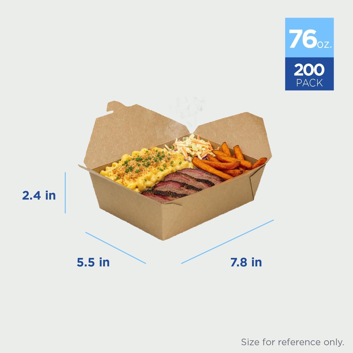 Wholesale 76 oz Paper Takeout Boxes 200ct Leak-Resistant Microwavable Heavy-Duty Grease-Resistant Stackable Kraft Brown #3 Factory Wholesale 76 oz Paper Takeout Boxes 200ct Leak-Resistant Microwavable Heavy-Duty Grease-Resistant Stackable Kraft Brown #3 Factory