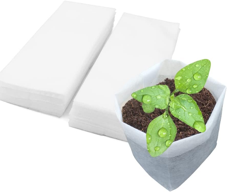 Belit Large Non-Woven Seedlings Grow Bag,50PCS (11.2"x10.2") Fabric Nursery Bags for Plants,Fabric Plant Pots for Planting,Gardening Transplanted Home Garden Supplies