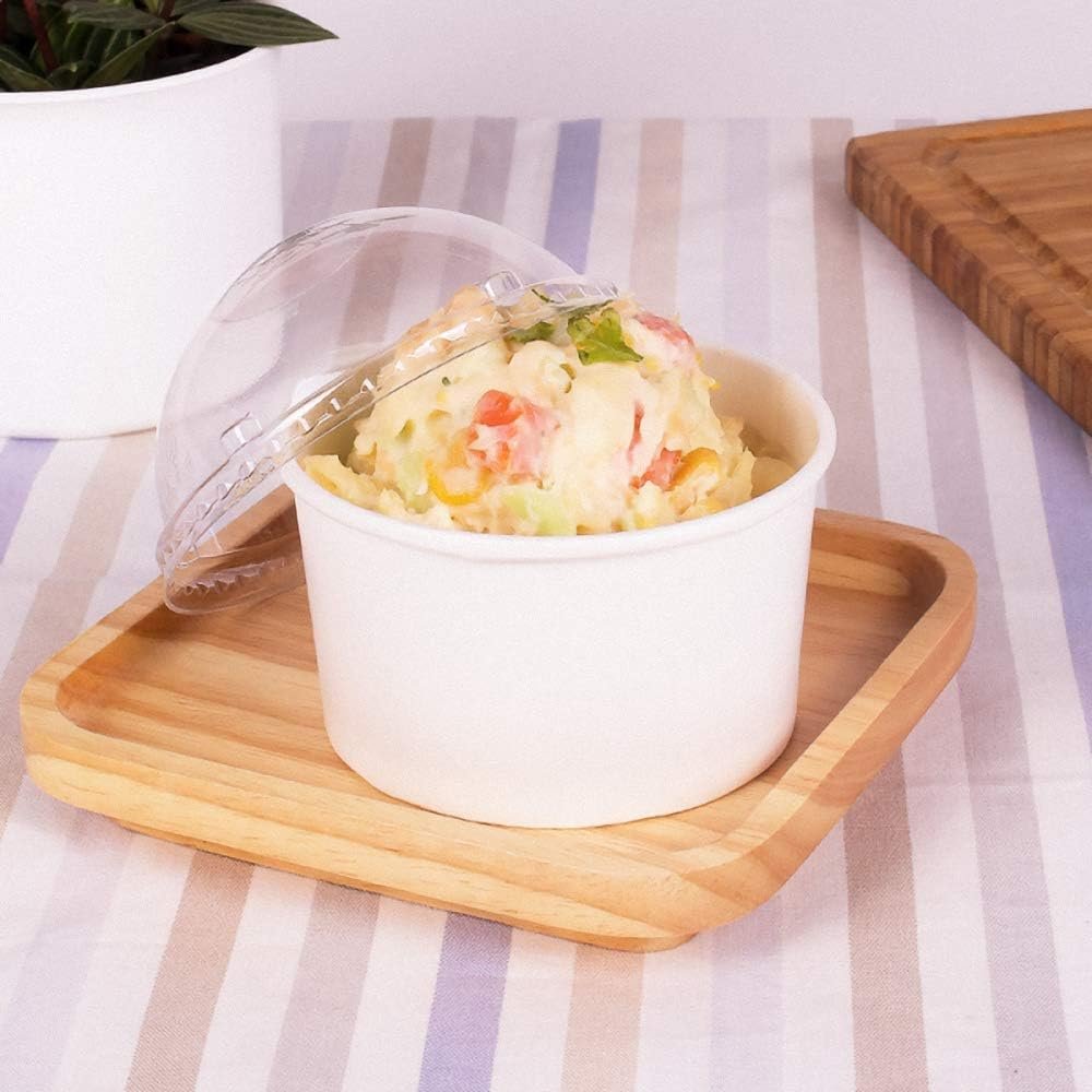 Wholesale 5oz Paper Ice Cream Cups 1000 Count for Hot Cold Food Ideal for Gelato Yogurt Snacks White C-KDP5W Factory