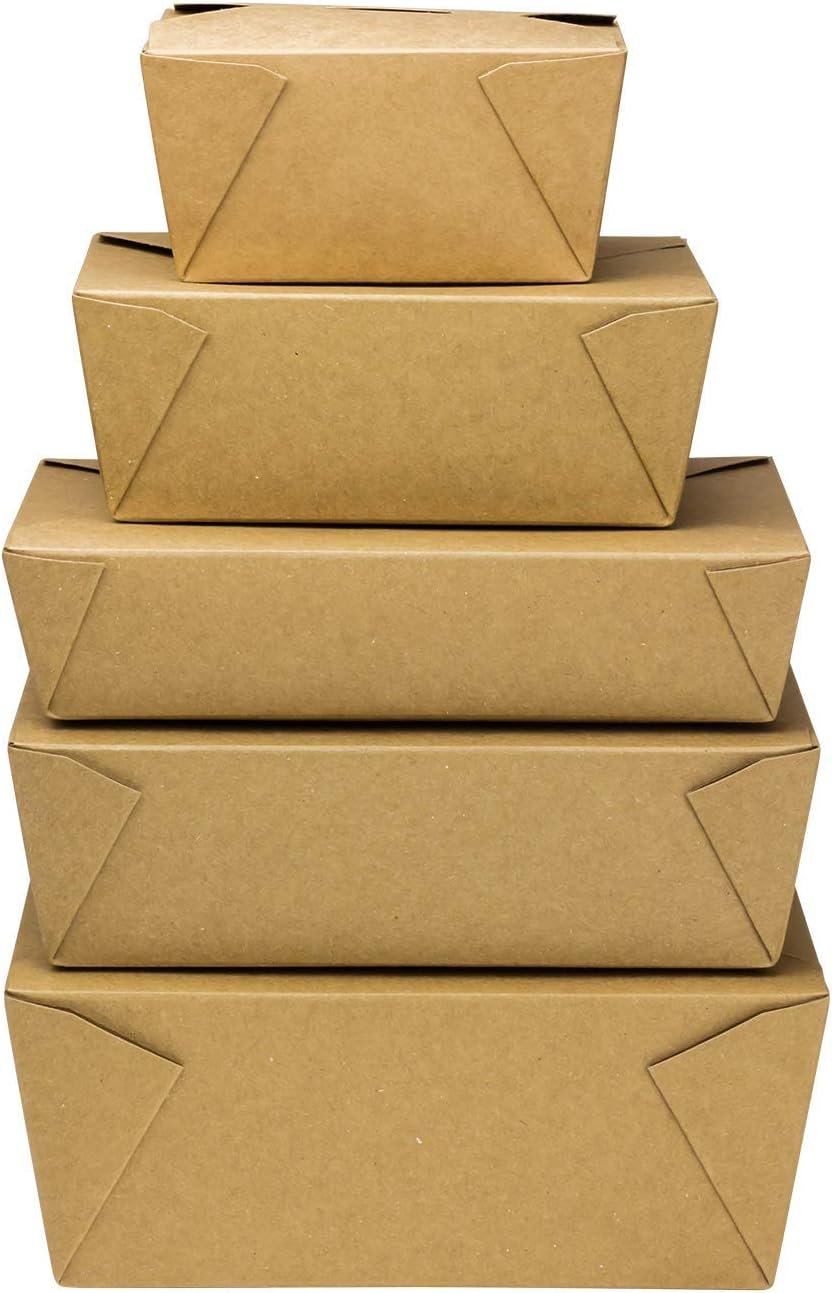 Wholesale 48 oz Paper To Go Boxes 300 Count Leak-Resistant Microwavable Heavy-Duty Takeout Grease-Resistant Stackable #8 Kraft Brown Factory Wholesale 48 oz Paper To Go Boxes 300 Count Leak-Resistant Microwavable Heavy-Duty Takeout Grease-Resistant Stackable #8 Kraft Brown Factory