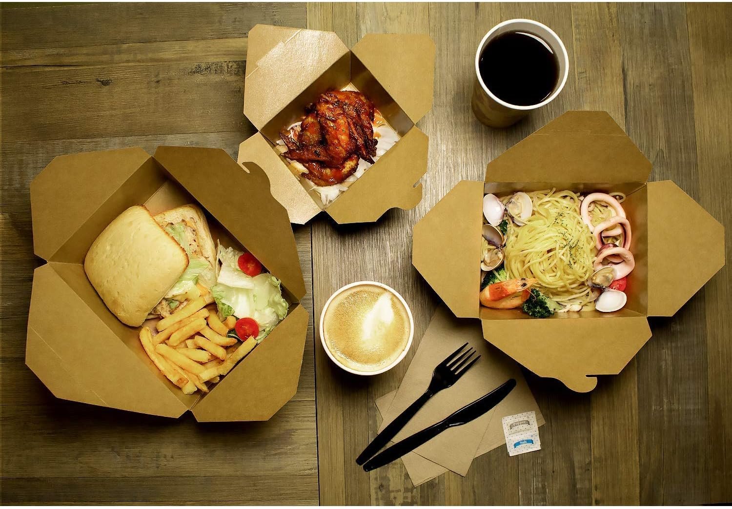 Wholesale 48 oz Paper To Go Boxes 300 Count Leak-Resistant Microwavable Heavy-Duty Takeout Grease-Resistant Stackable #8 Kraft Brown Factory Wholesale 48 oz Paper To Go Boxes 300 Count Leak-Resistant Microwavable Heavy-Duty Takeout Grease-Resistant Stackable #8 Kraft Brown Factory