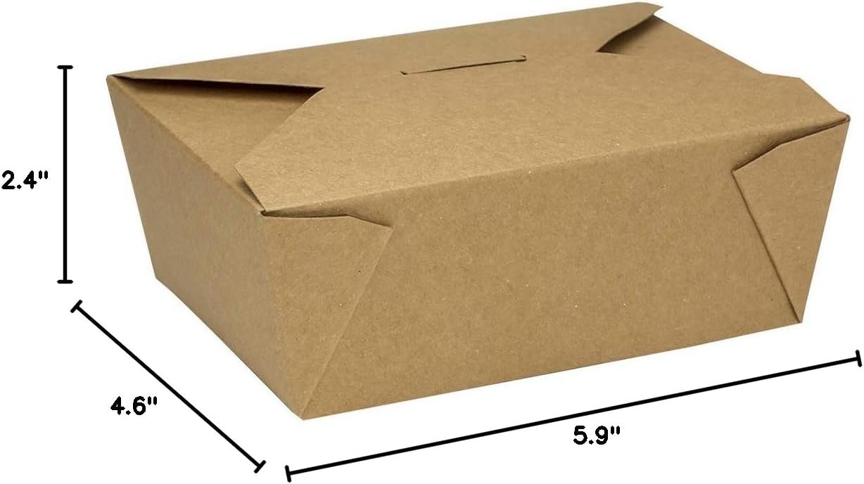Wholesale 48 oz Paper To Go Boxes 300 Count Leak-Resistant Microwavable Heavy-Duty Takeout Grease-Resistant Stackable #8 Kraft Brown Factory Wholesale 48 oz Paper To Go Boxes 300 Count Leak-Resistant Microwavable Heavy-Duty Takeout Grease-Resistant Stackable #8 Kraft Brown Factory