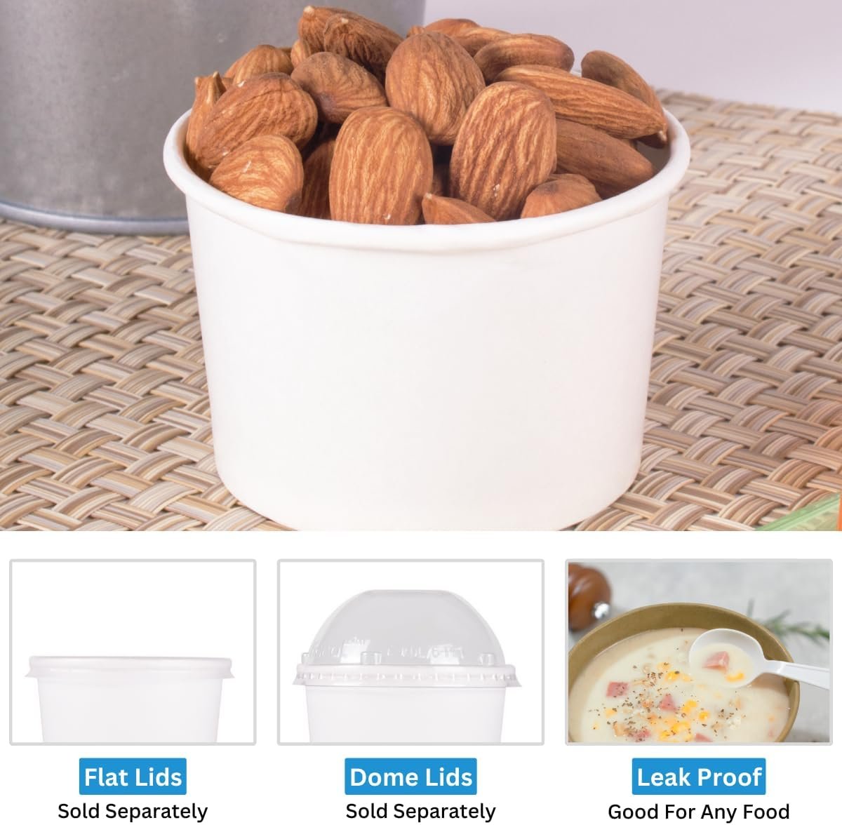 Wholesale 4oz Paper Ice Cream Cups 1000 Count for Hot Cold Food Ideal for Gelato Yogurt Snacks White Factory Wholesale 4oz Paper Ice Cream Cups 1000 Count for Hot Cold Food Ideal for Gelato Yogurt Snacks White Factory