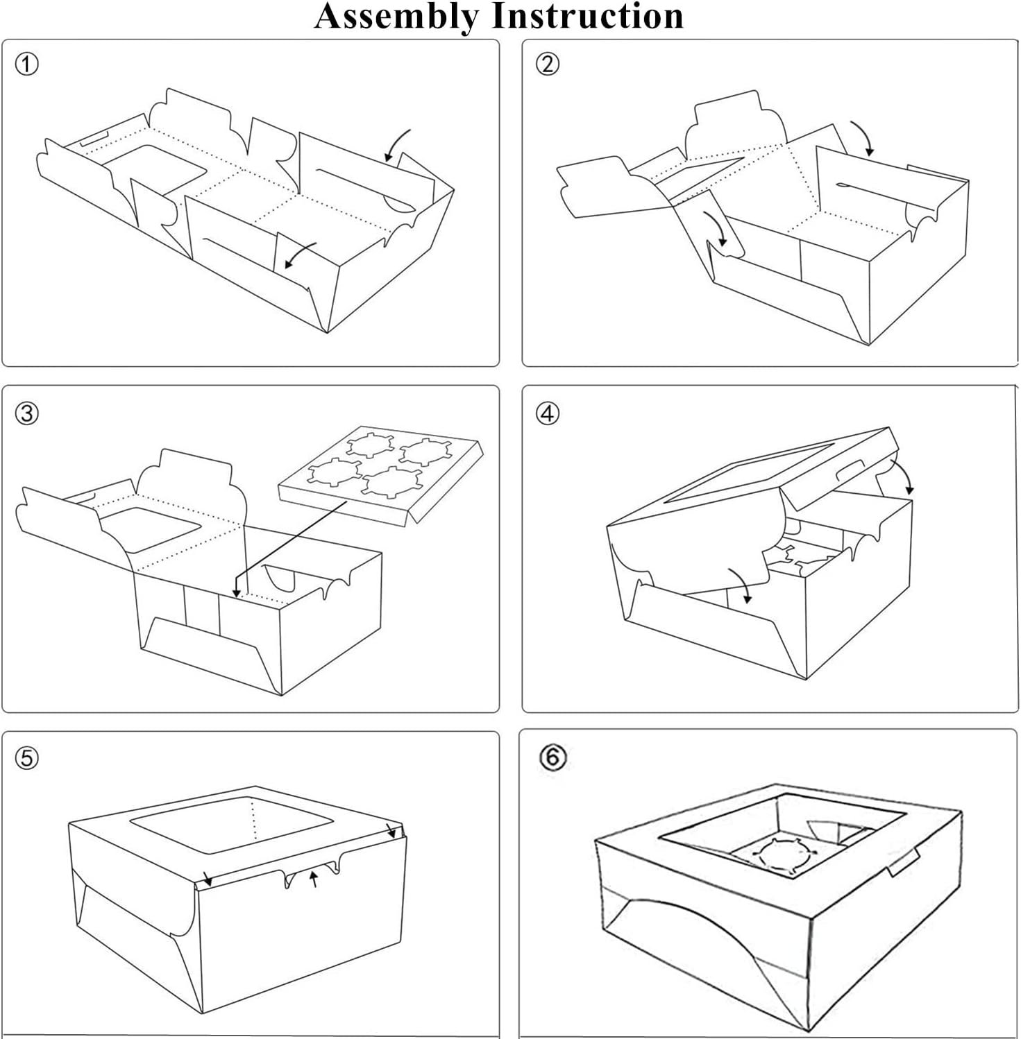 Wholesale 24-Pack 4-Count Bakery Cupcake Boxes with Window 6x6x3 Inch Cookie Cake Carriers Brown Kraft Takeout Containers for Muffins Macarons Donuts Chocolate Bombs Factory