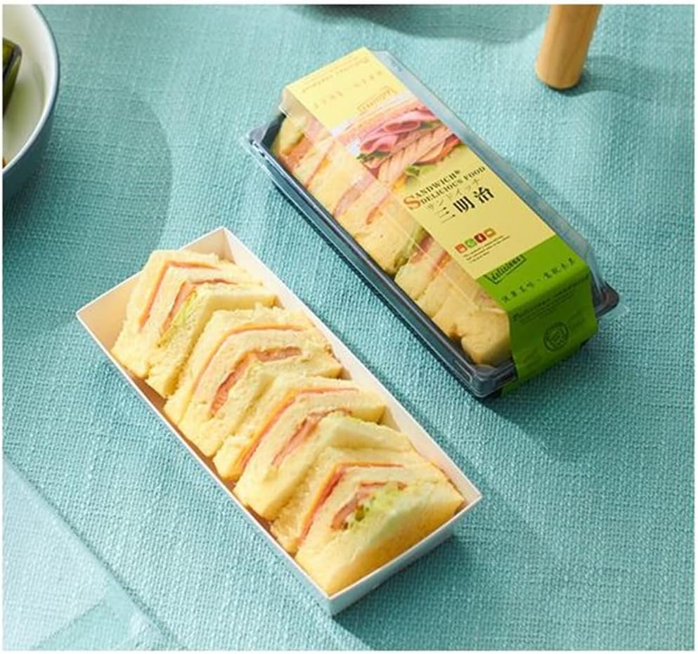 Wholesale 50 Pack Small Plastic Containers with Lids for Sushi Pastry Hot Dogs Sandwiches French Fries Muffins Black Factory