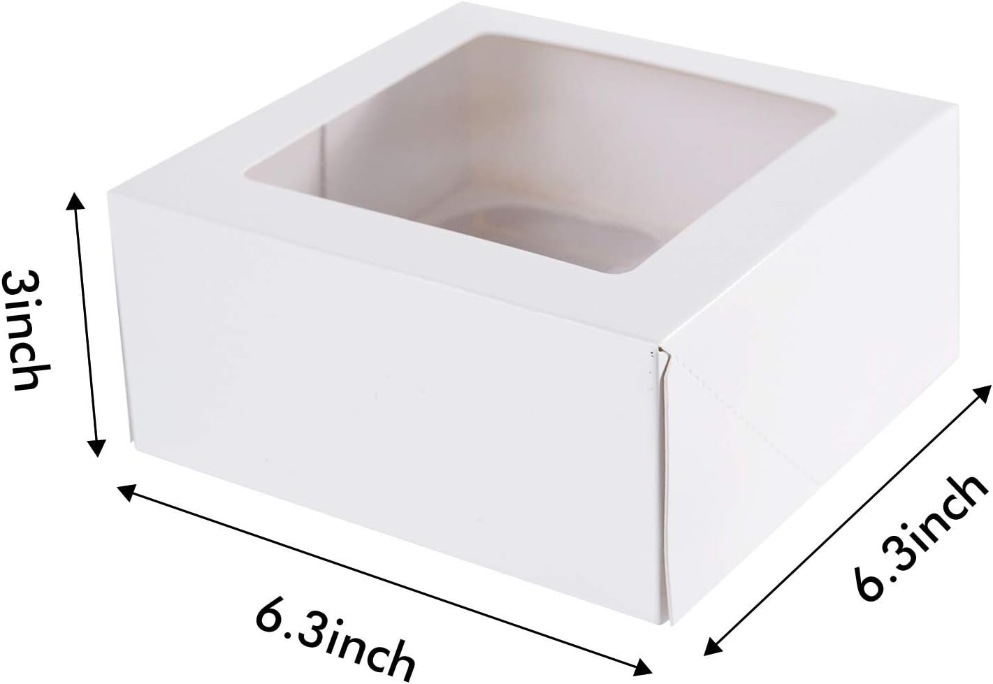 Wholesale 15-Pack White Paper Cupcake Boxes with Clear Window Auto-Popup Design 4-Cavity Insert for Bakery Cakes and Valentine's Day Cookies Factory Wholesale 15-Pack White Paper Cupcake Boxes with Clear Window Auto-Popup Design 4-Cavity Insert for Bakery Cakes and Valentine's Day Cookies Factory