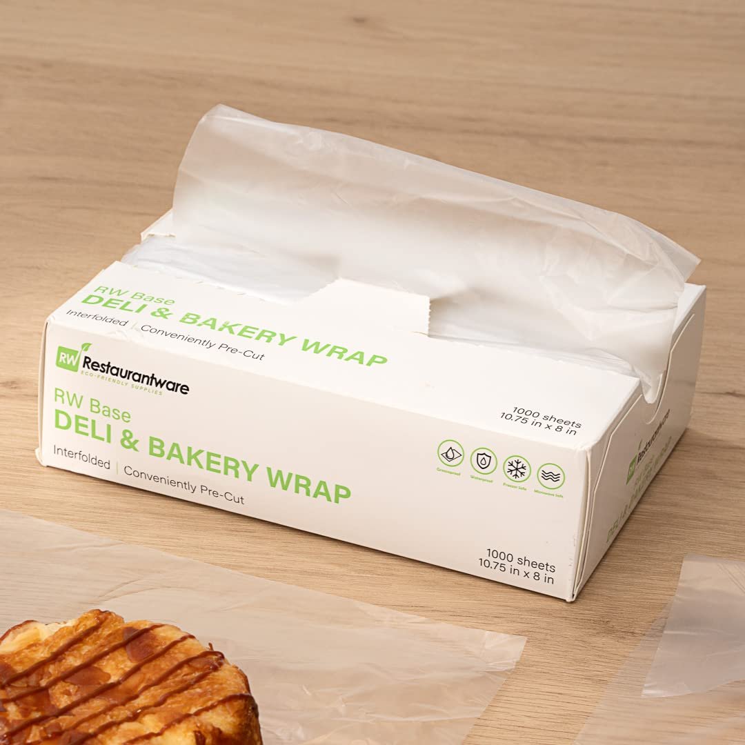 Wholesale 10.75 x 8 Inch Interfolded Plastic Deli Sheets 1000 Pre-Cut Disposable Clear Butcher Sandwich Wraps Microwavable Freezable Factory