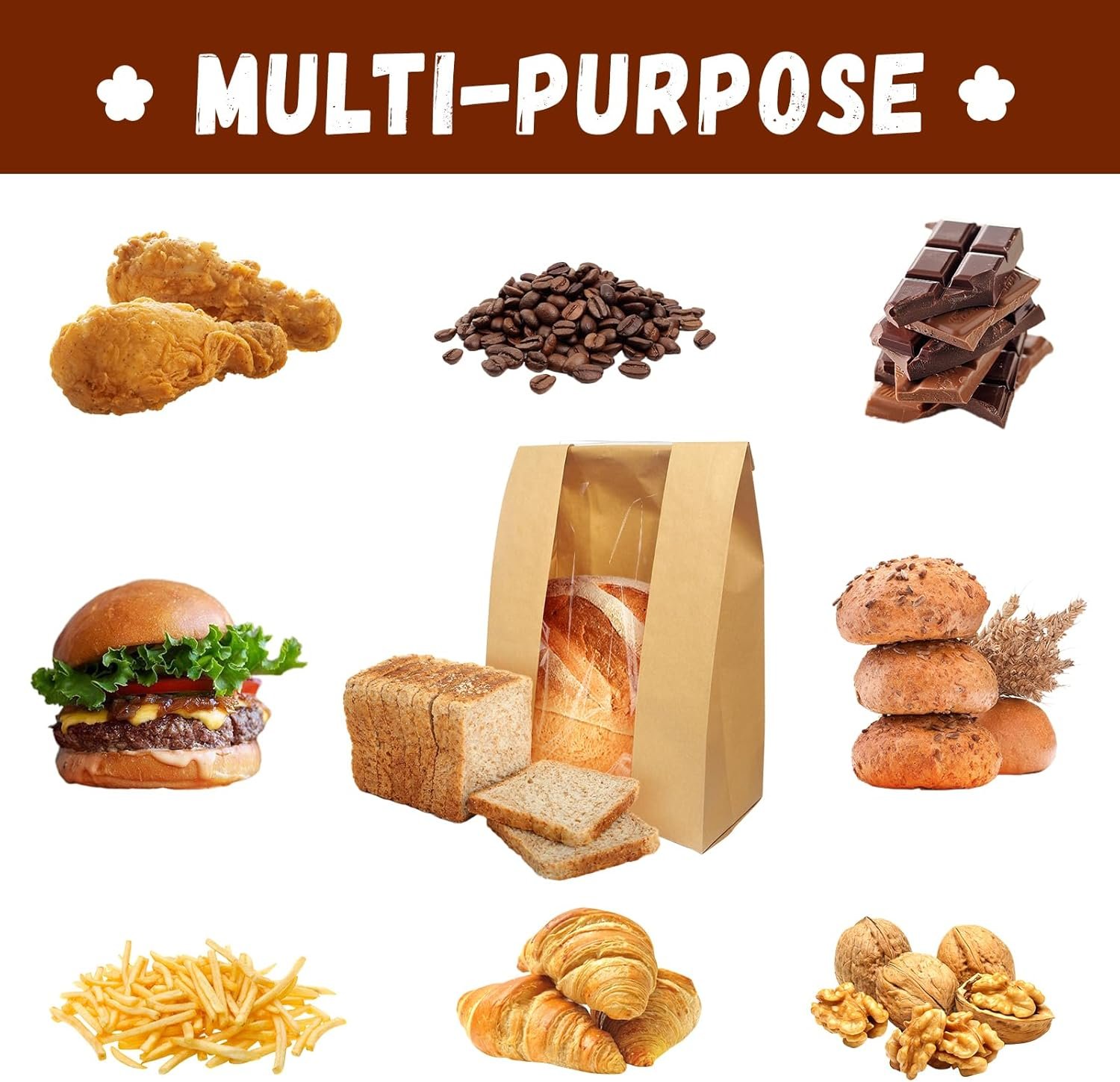 Wholesale 30 Pack Large Kraft Paper Bread Bags for Sourdough Storage with Clear Window and 50 Bonus Seal Stickers 13.7x8.2x3.5 Inches Brown Factory Wholesale 30 Pack Large Kraft Paper Bread Bags for Sourdough Storage with Clear Window and 50 Bonus Seal Stickers 13.7x8.2x3.5 Inches Brown Factory