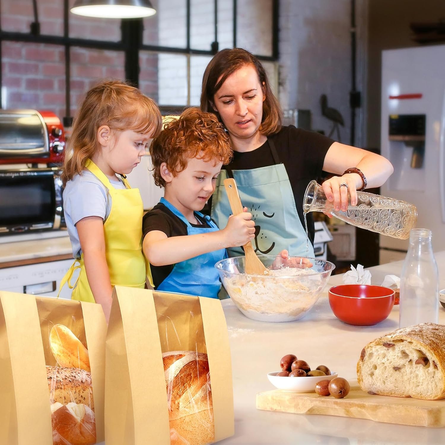 Wholesale 30 Pack Large Kraft Paper Bread Bags for Sourdough Storage with Clear Window and 50 Bonus Seal Stickers 13.7x8.2x3.5 Inches Brown Factory Wholesale 30 Pack Large Kraft Paper Bread Bags for Sourdough Storage with Clear Window and 50 Bonus Seal Stickers 13.7x8.2x3.5 Inches Brown Factory
